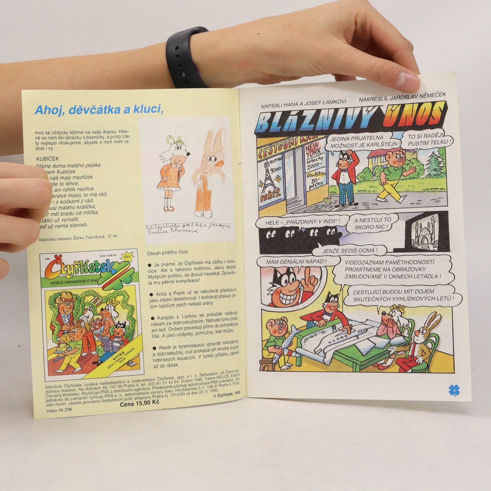 Autores varios Čtyřlístek 230, 4/1995. Bláznivý únos