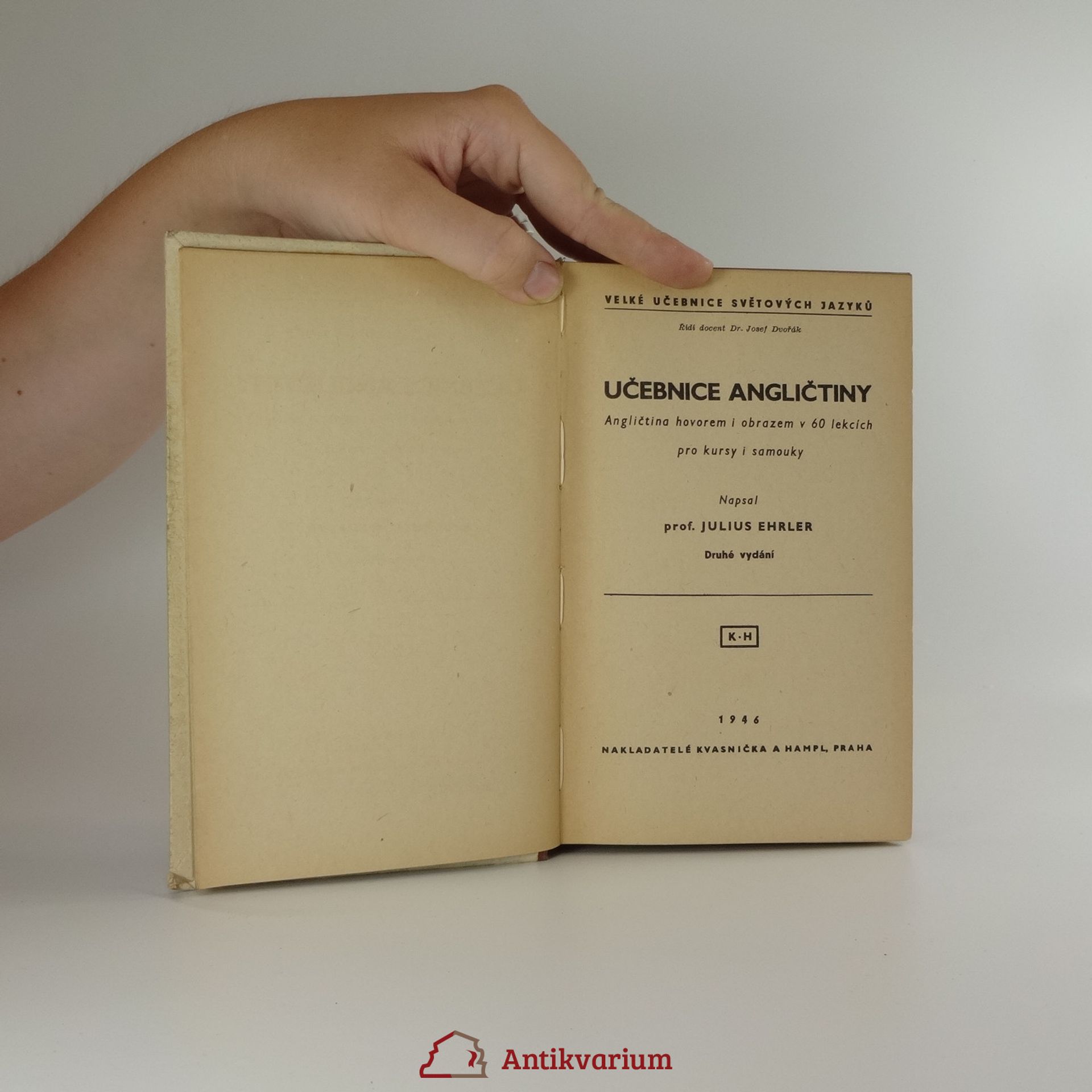 Julius Ehrler Učebnice angličtiny
