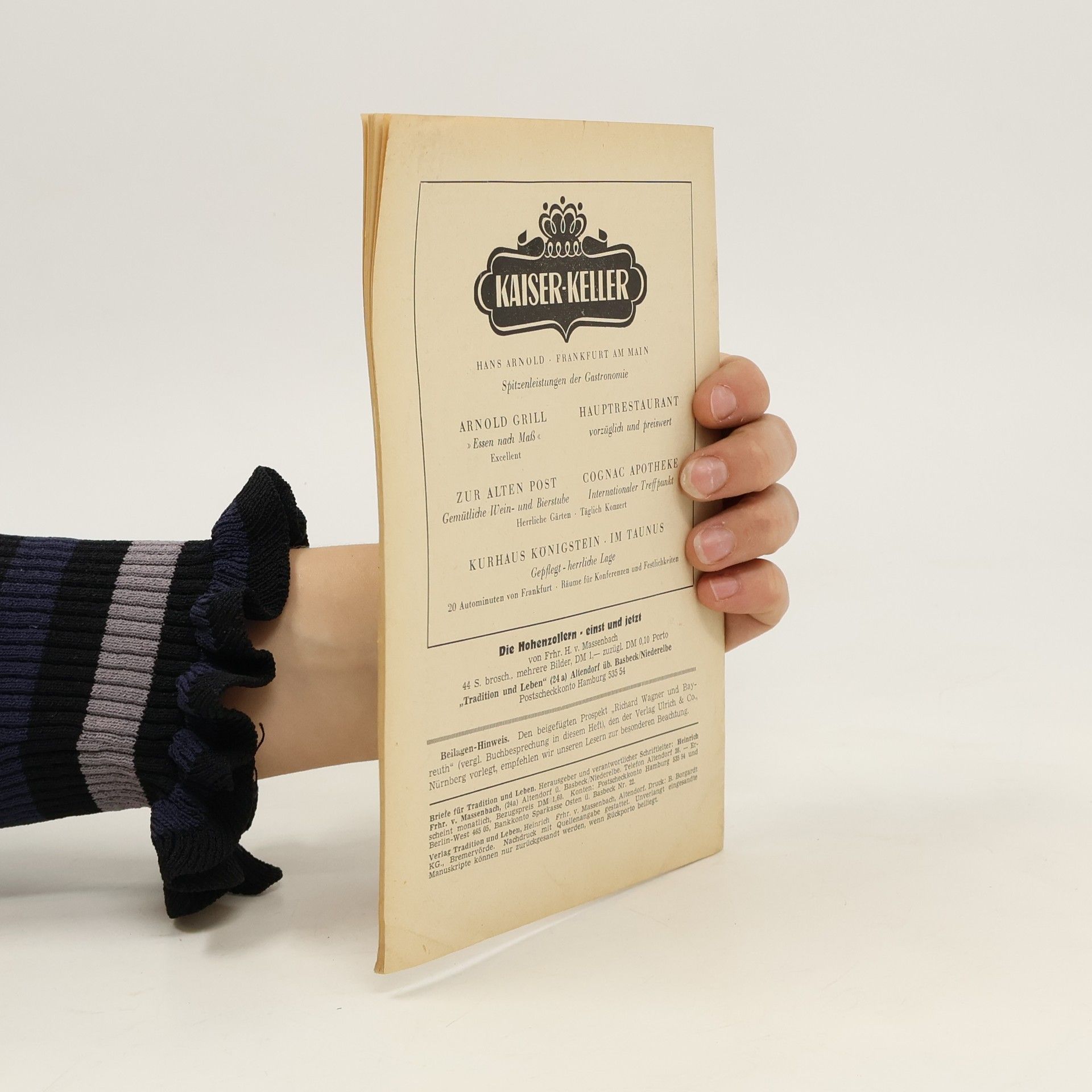 kolektiv Briefe für Tradition und Leben Nr. 52 8/1953