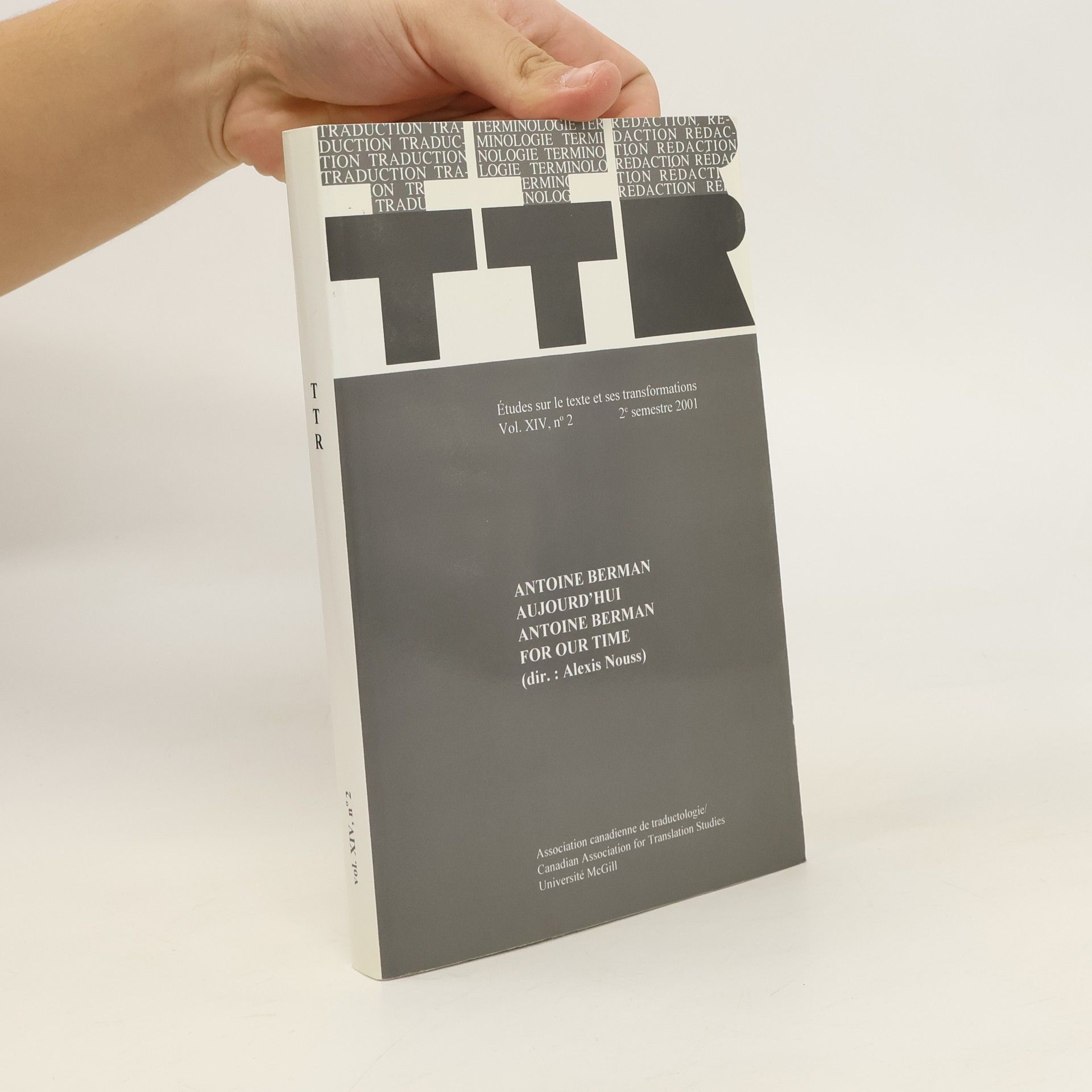 Alexis Nouss Antoine Berman aujourd'hui