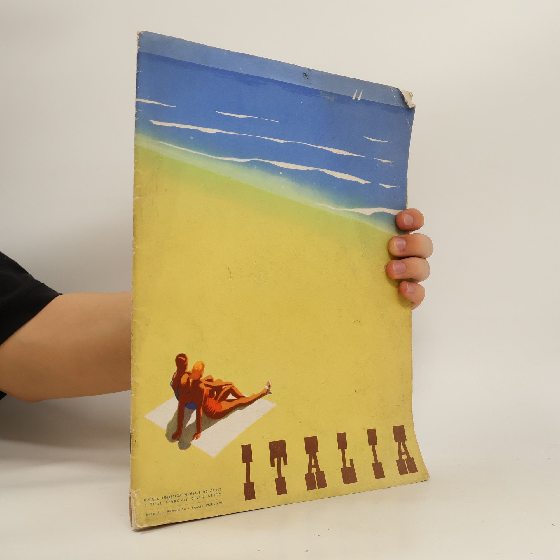 Collectif d'auteurs Rivista Turistica Mensile Dell'enit E Delle Ferrovie Dello Stato.Italia. Nr. 10 Agosto 1938-X۷۱