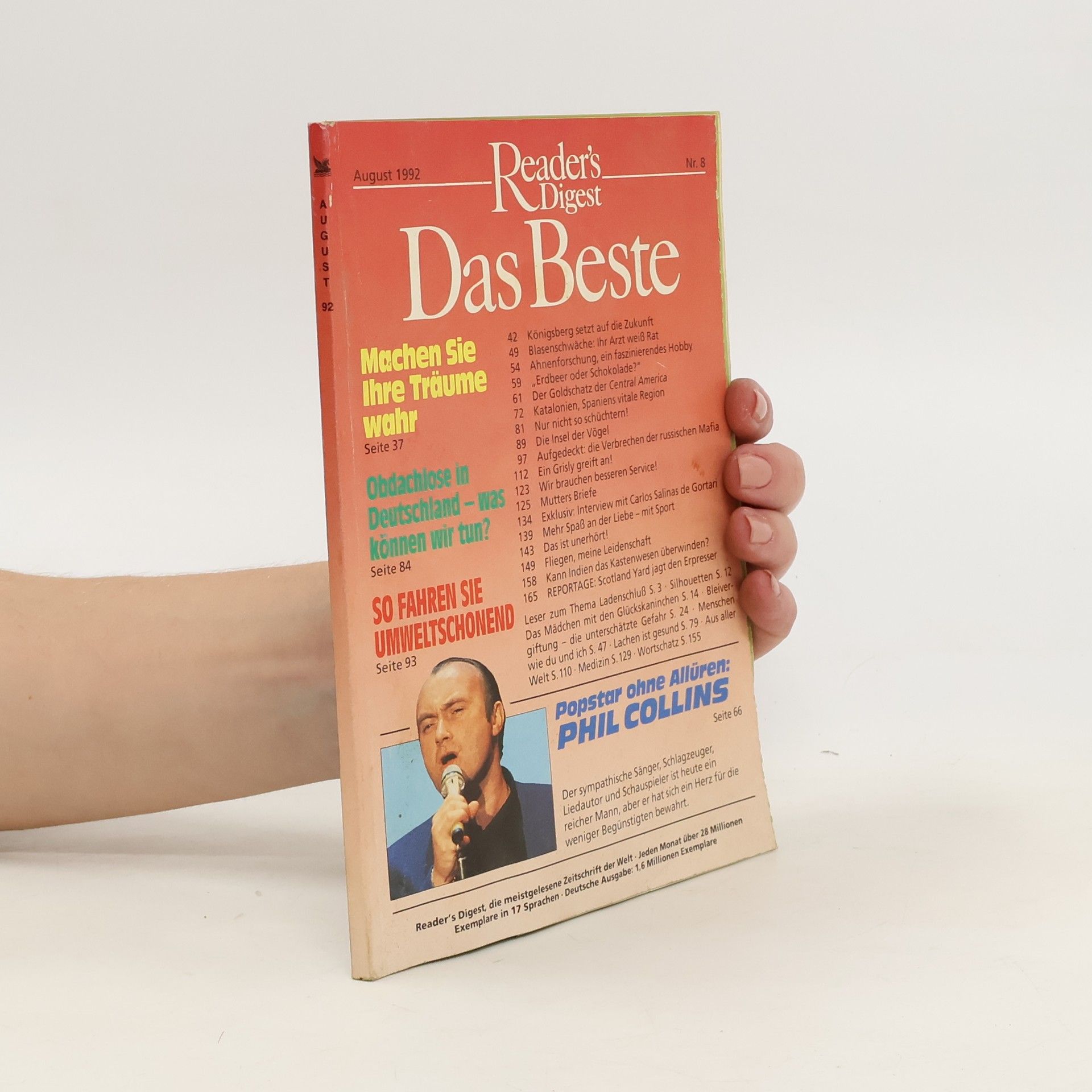 Autorenkollektiv Reader's Digest Das Beste 8/1992