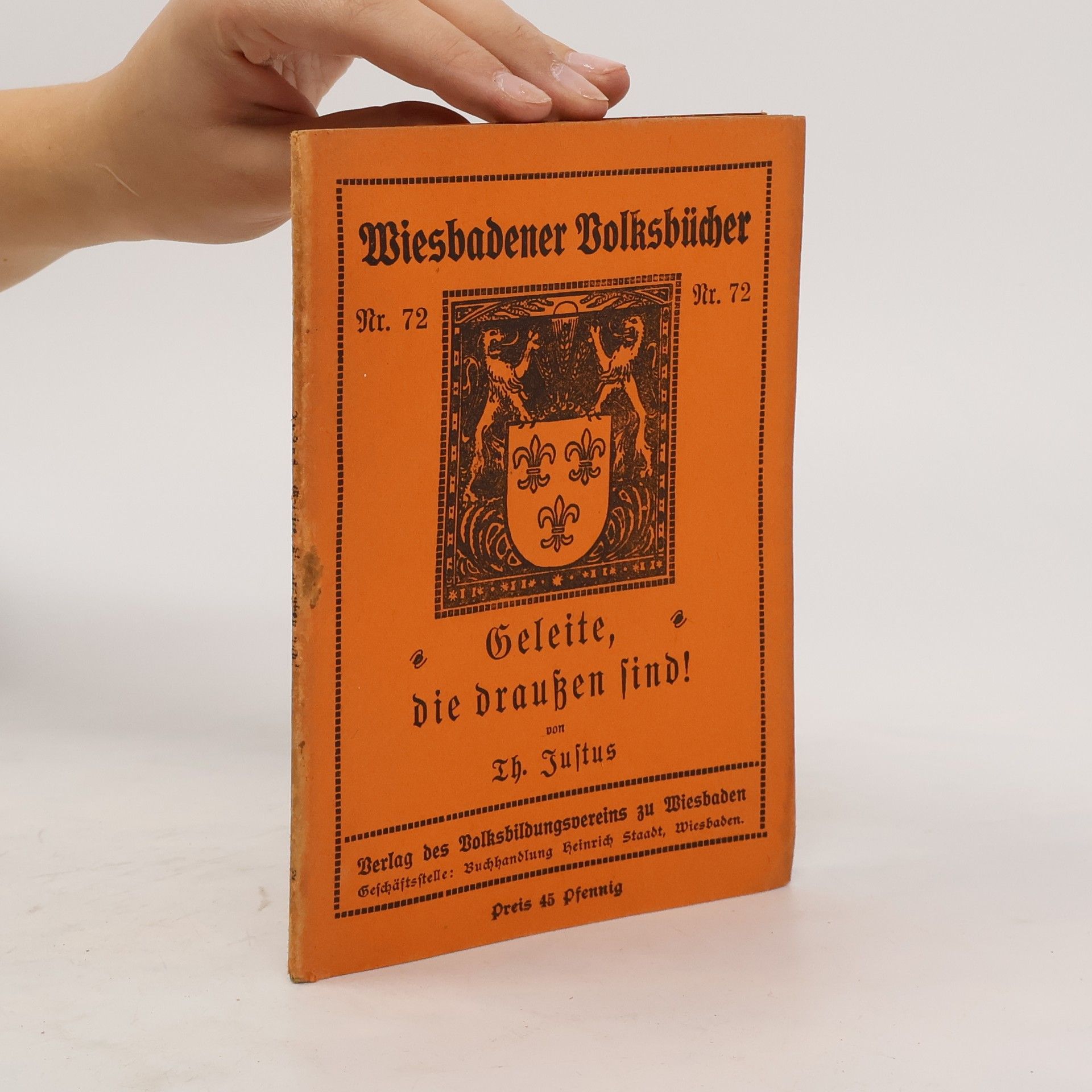 Th. Justus Geleite, die draußen sind!