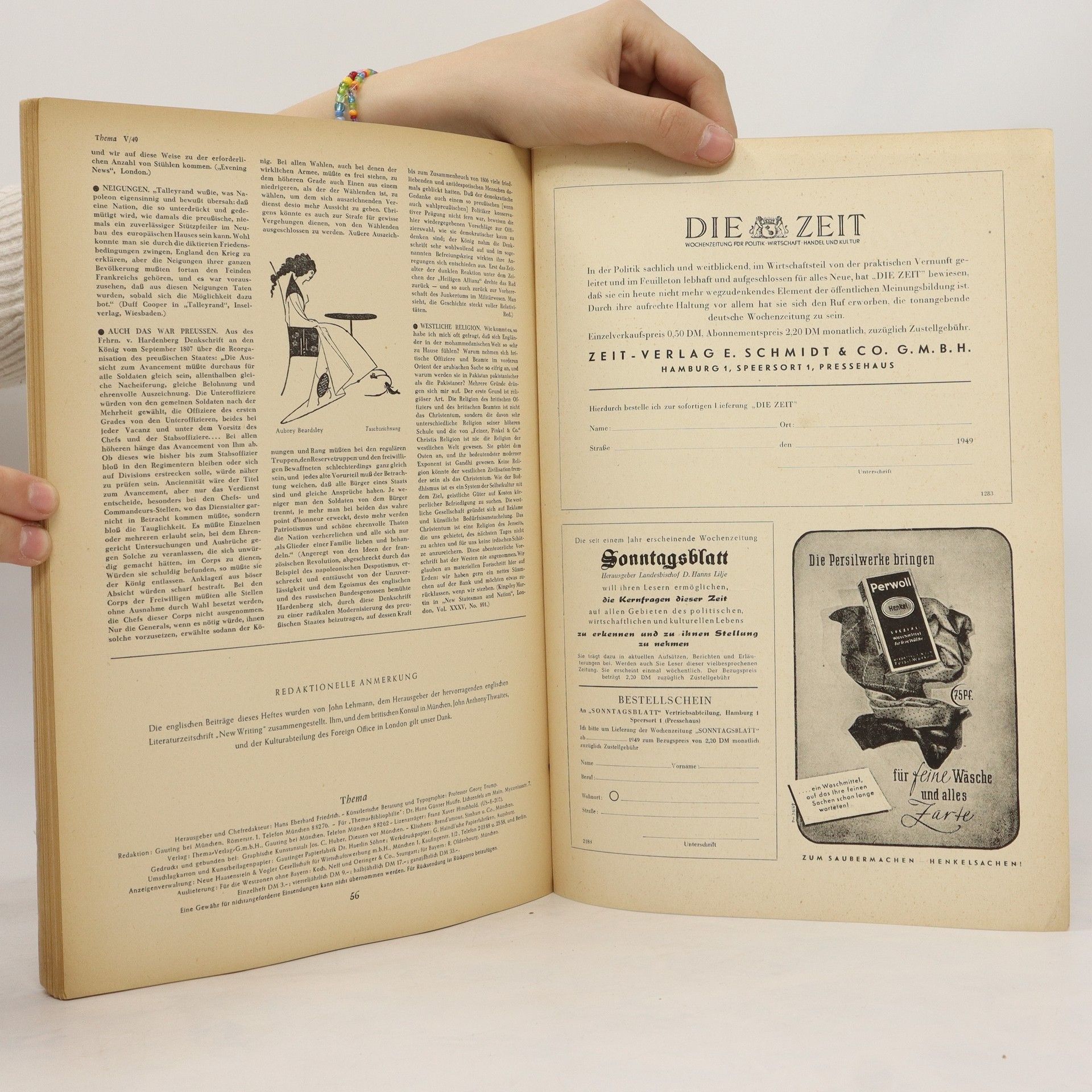 kolektiv Thema. Zeitschrift für die Einheit der Kultur. V/49