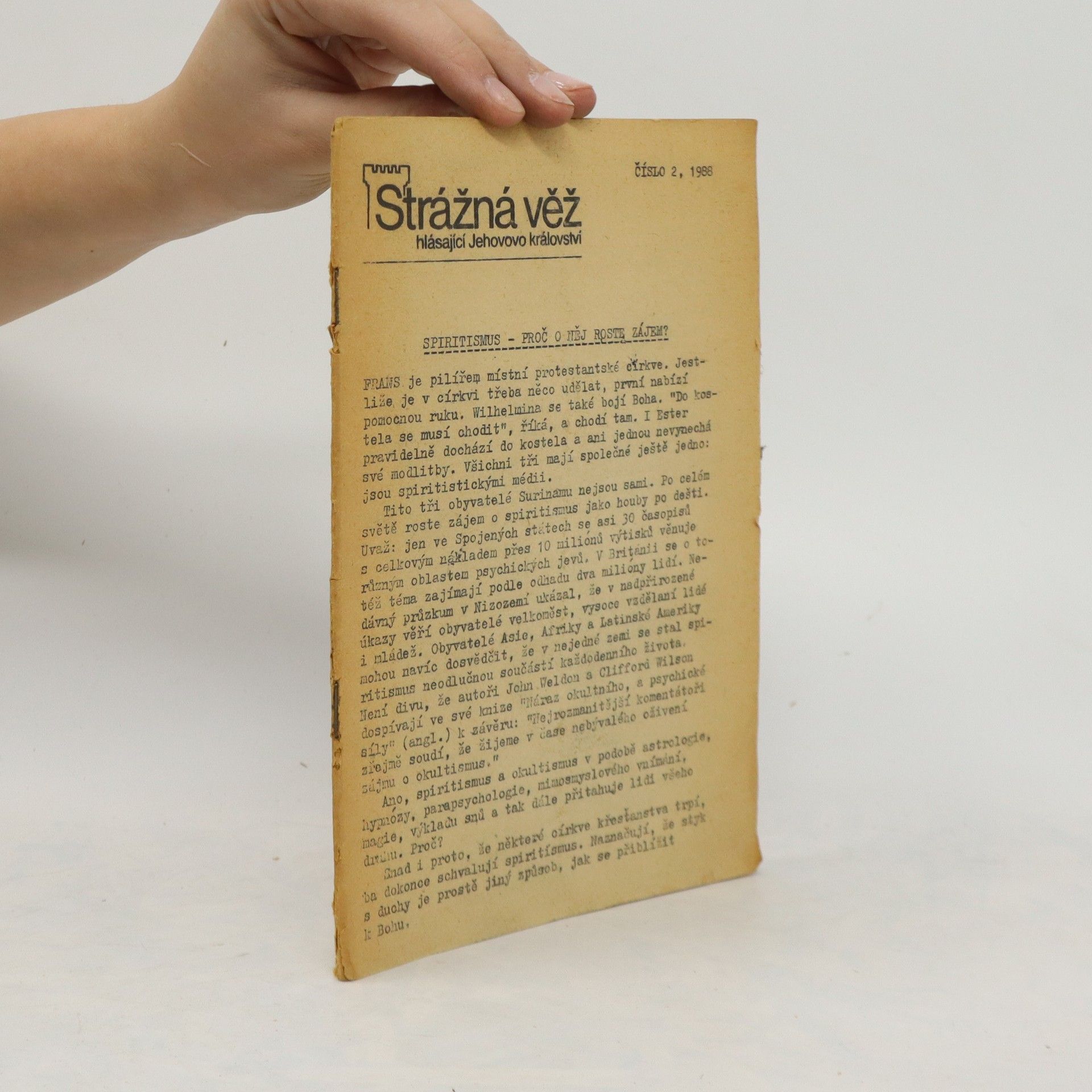 Kolektív autorov Strážná věž hlásající Jehovovo království 2/1988