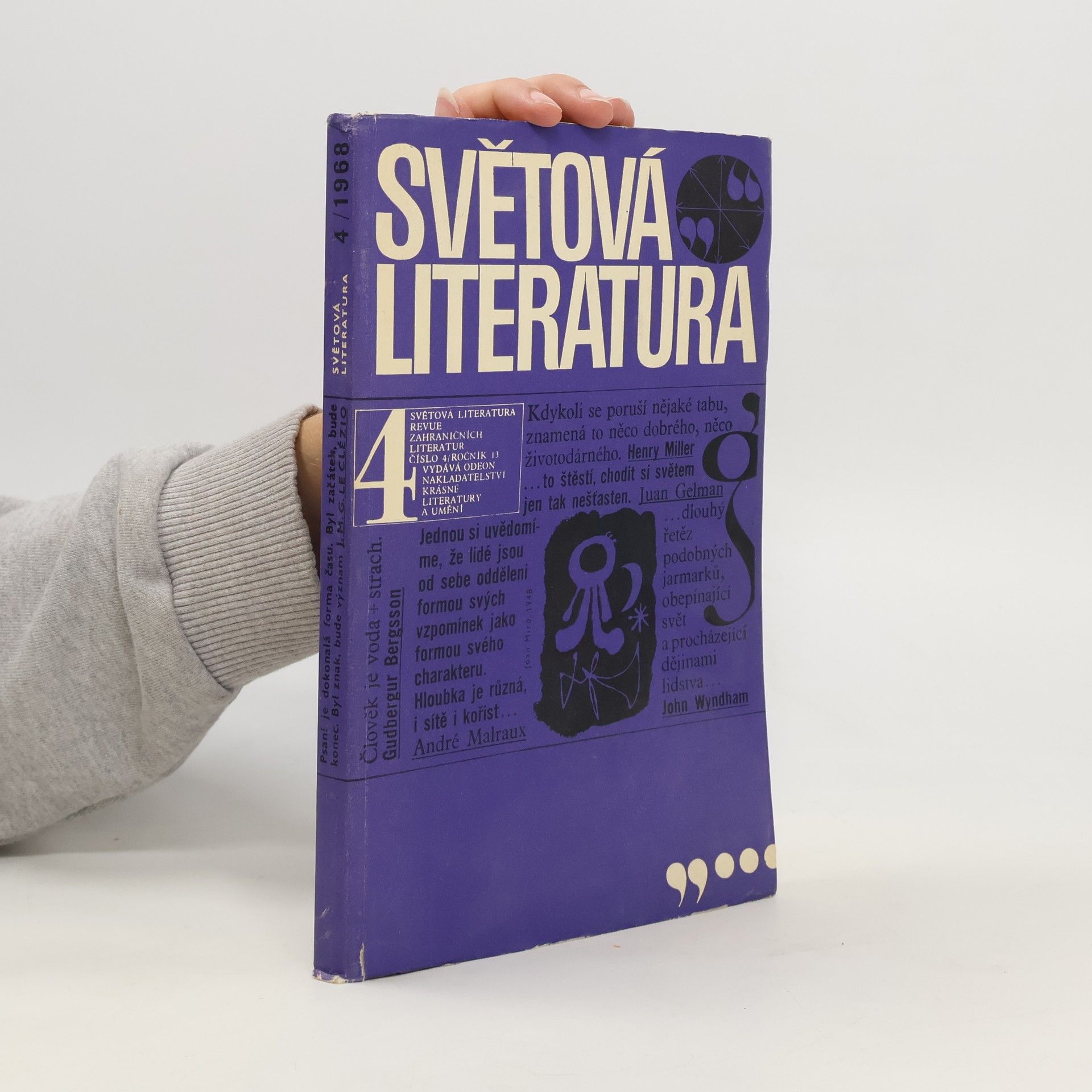 Collectif d'auteurs Světová literatura. revue zahraničních literatur (číslo 4, ročník 13)