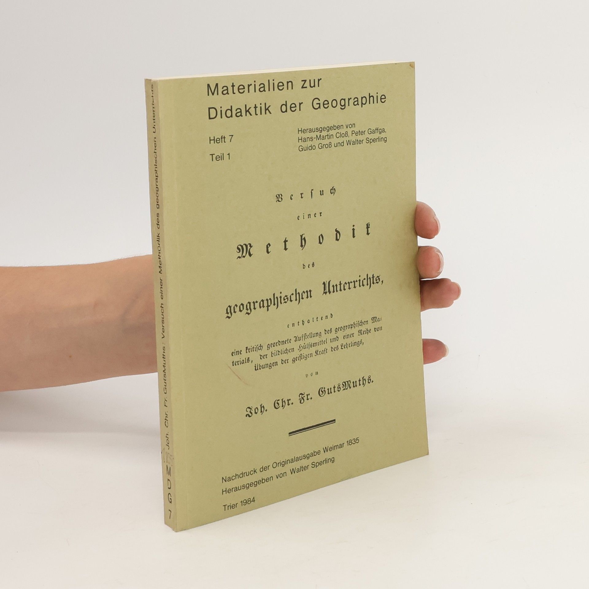 Collectif d'auteurs Materialien zur Didaktik der Geographie