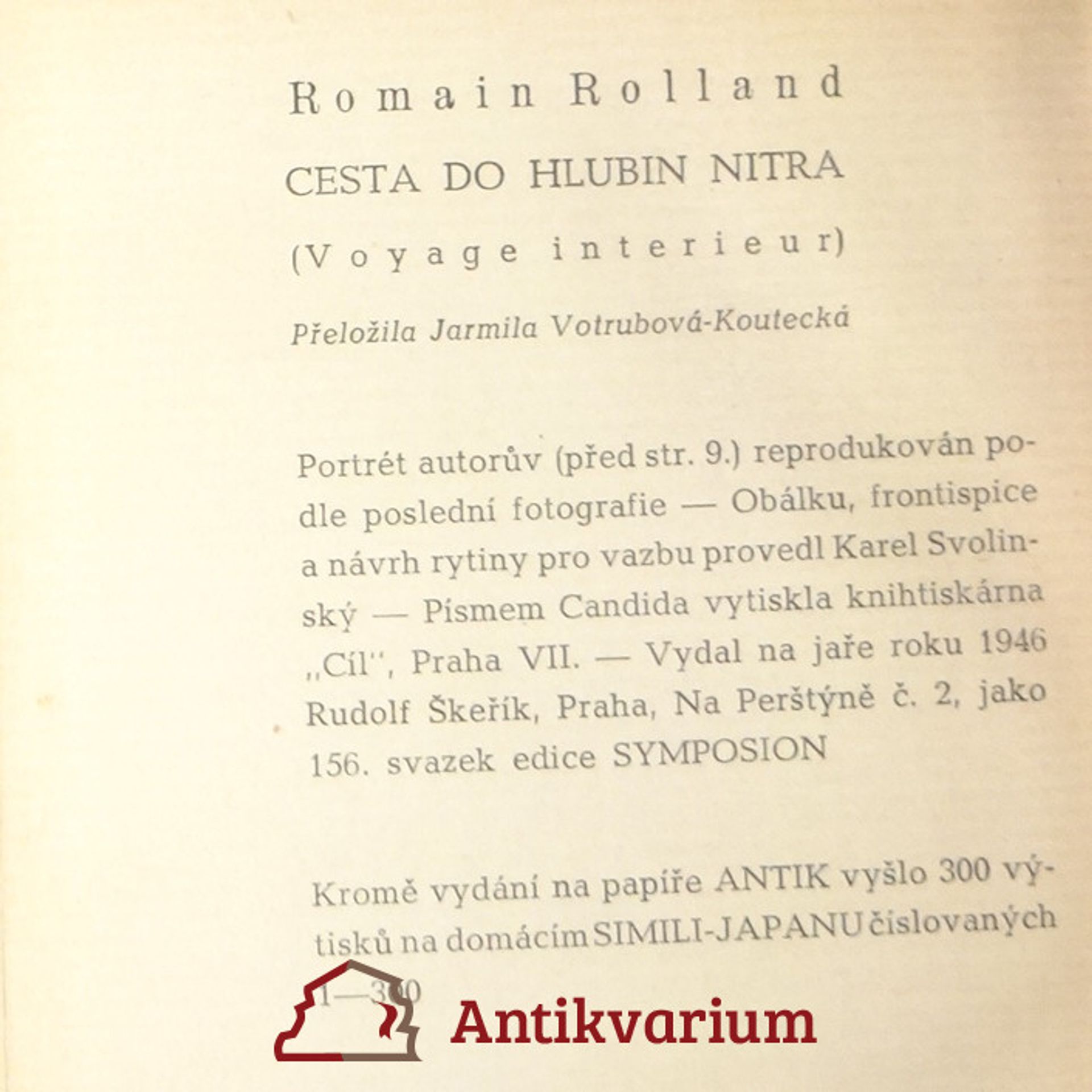 Romain Rolland Cesta do hlubin nitra