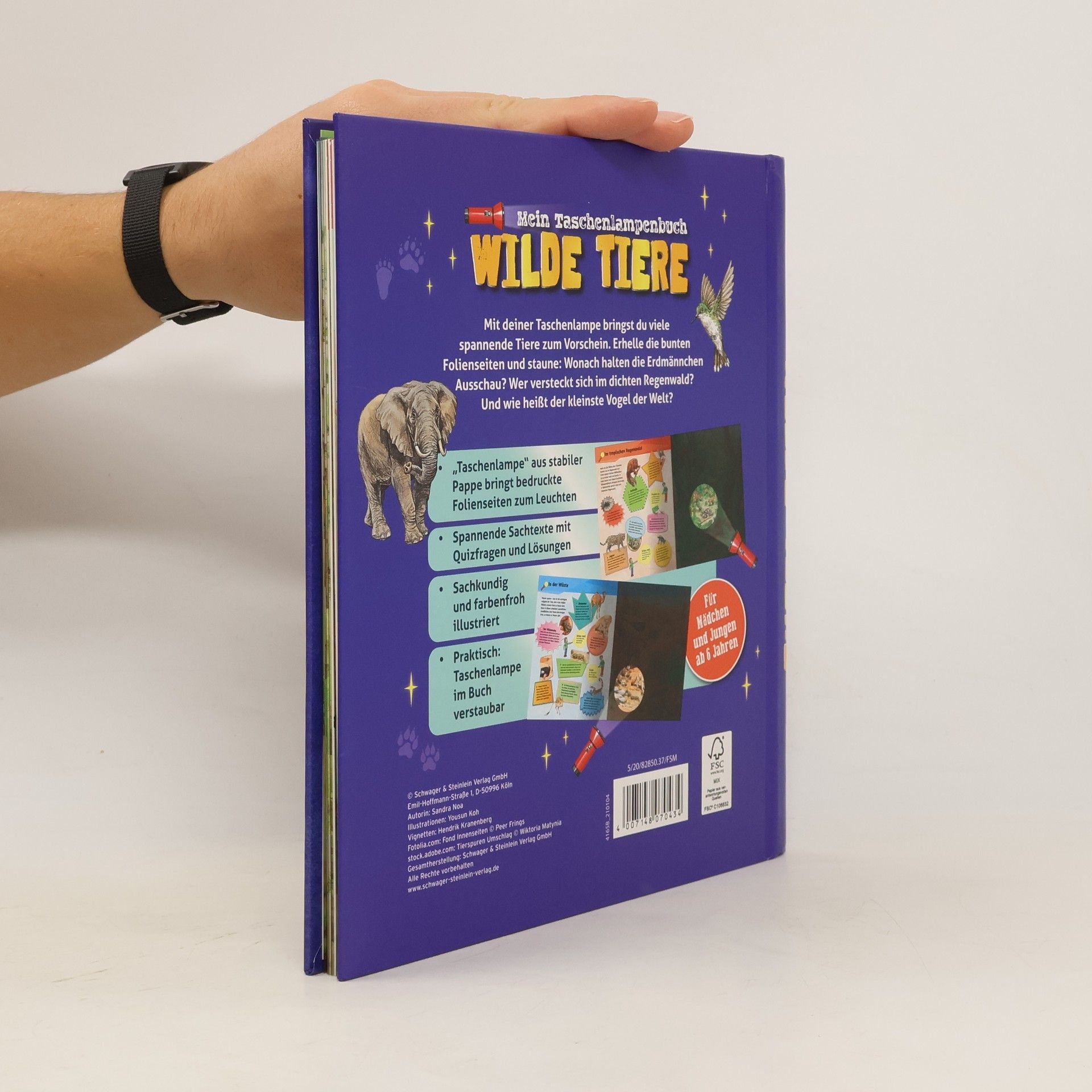 kolektiv Mein Taschenlampenbuch. Wilde Tiere