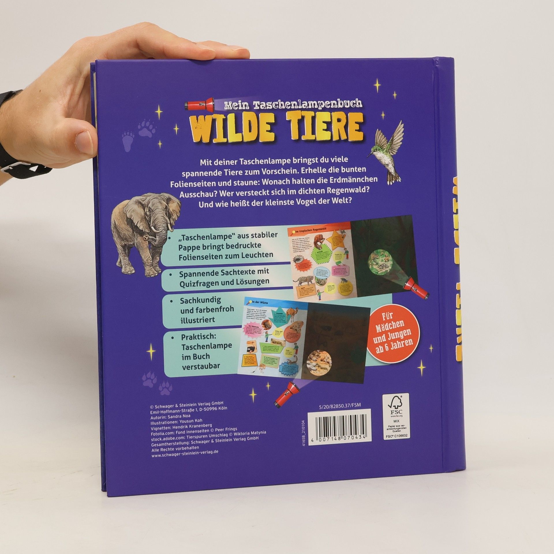 kolektiv Mein Taschenlampenbuch. Wilde Tiere