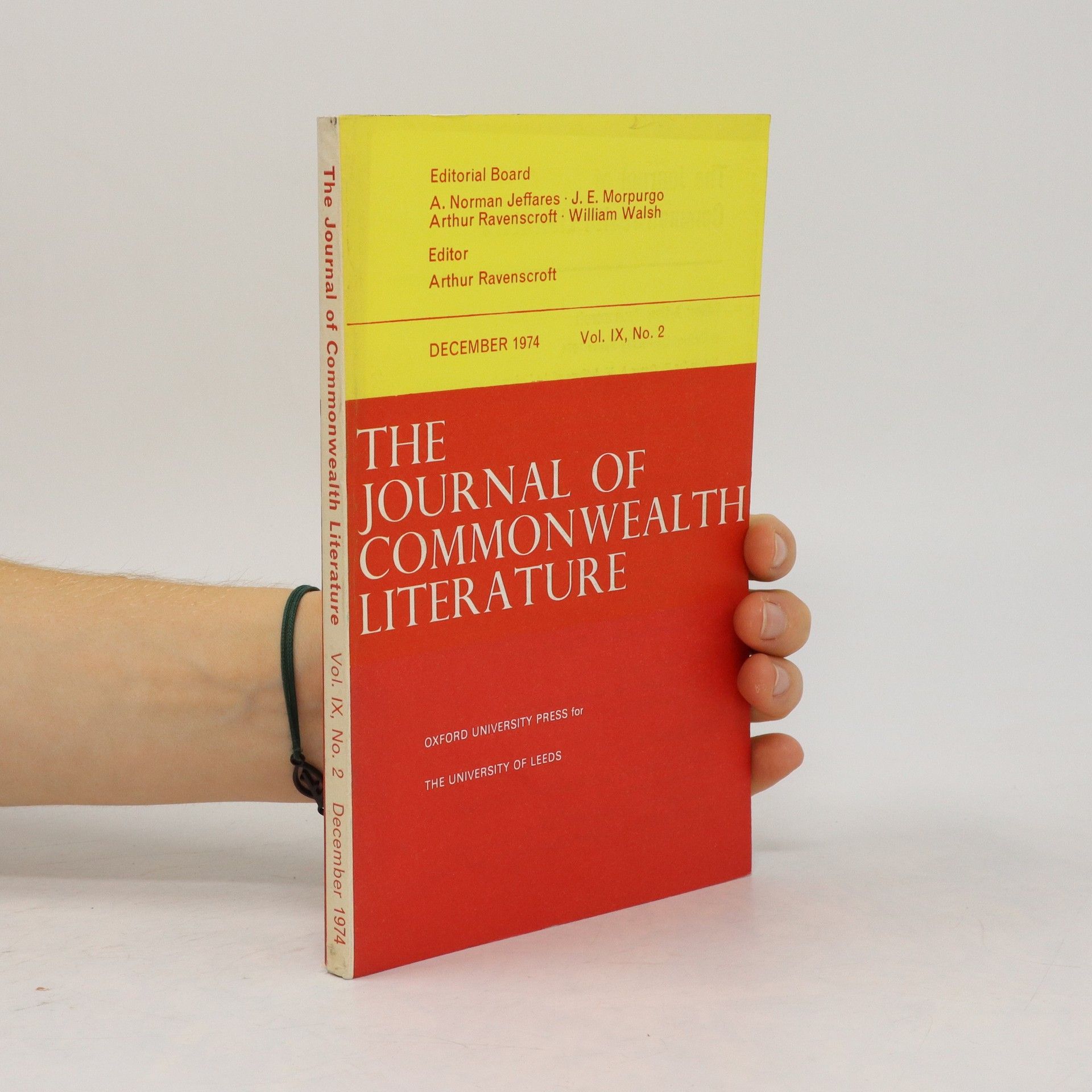 AA.VV. The Journal of Commonwealth Literature 2/1974