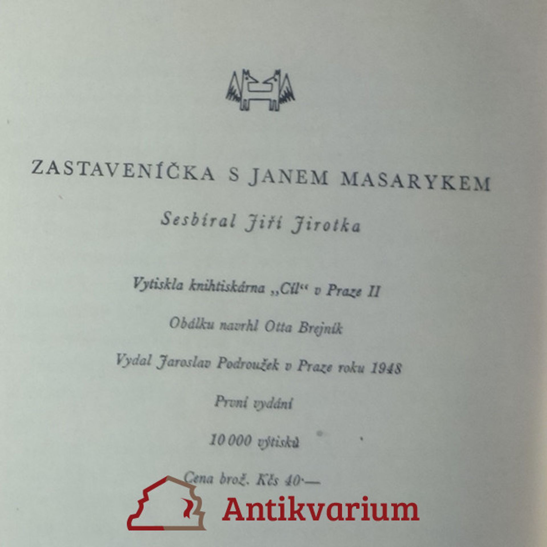 Jirotka Jiří Zastaveníčka s Janem Masarykem