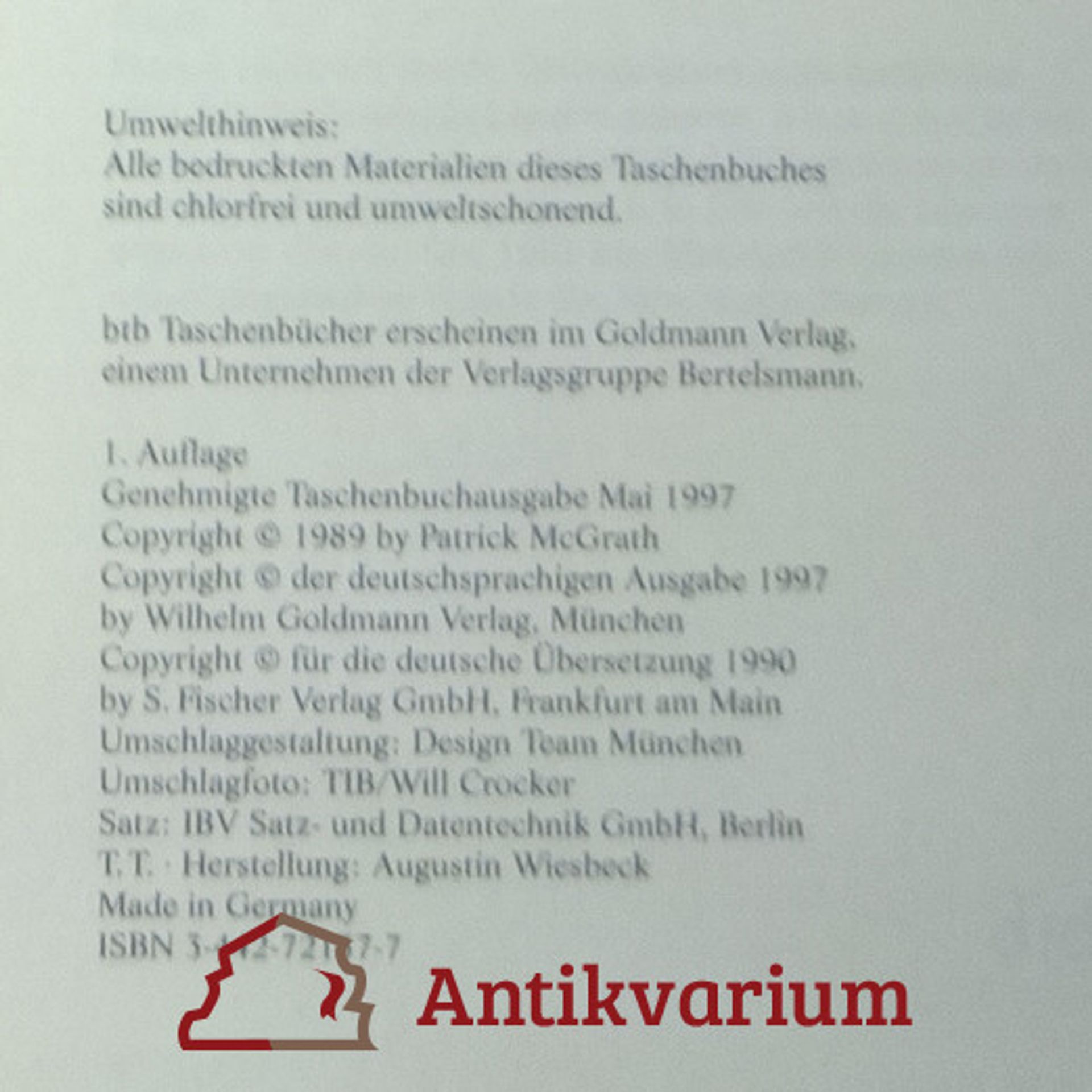 Patrick McGrath Groteske Roman
