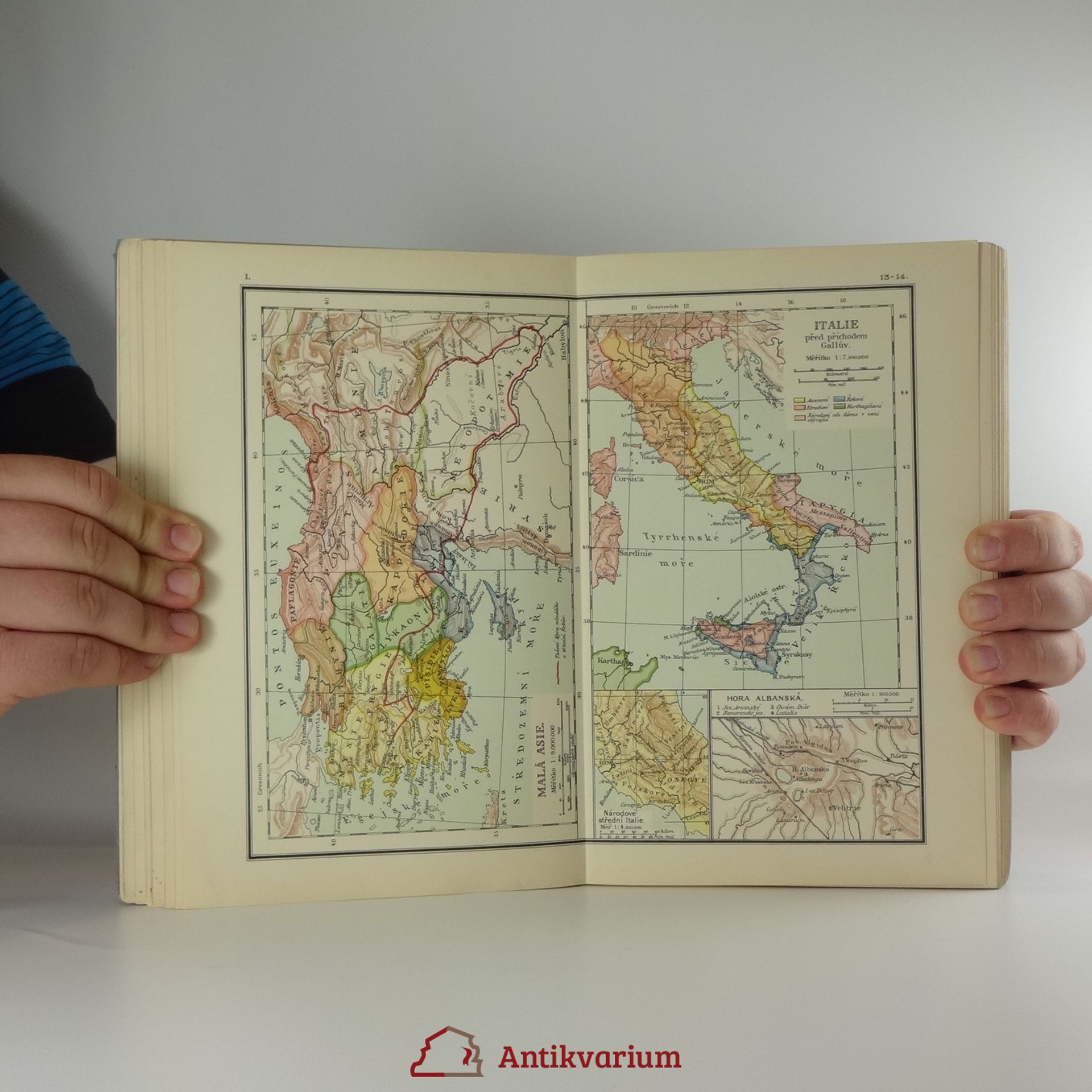 Antonín Balcar Historicko-zeměpisný atlas školní starého, středního a nového věku