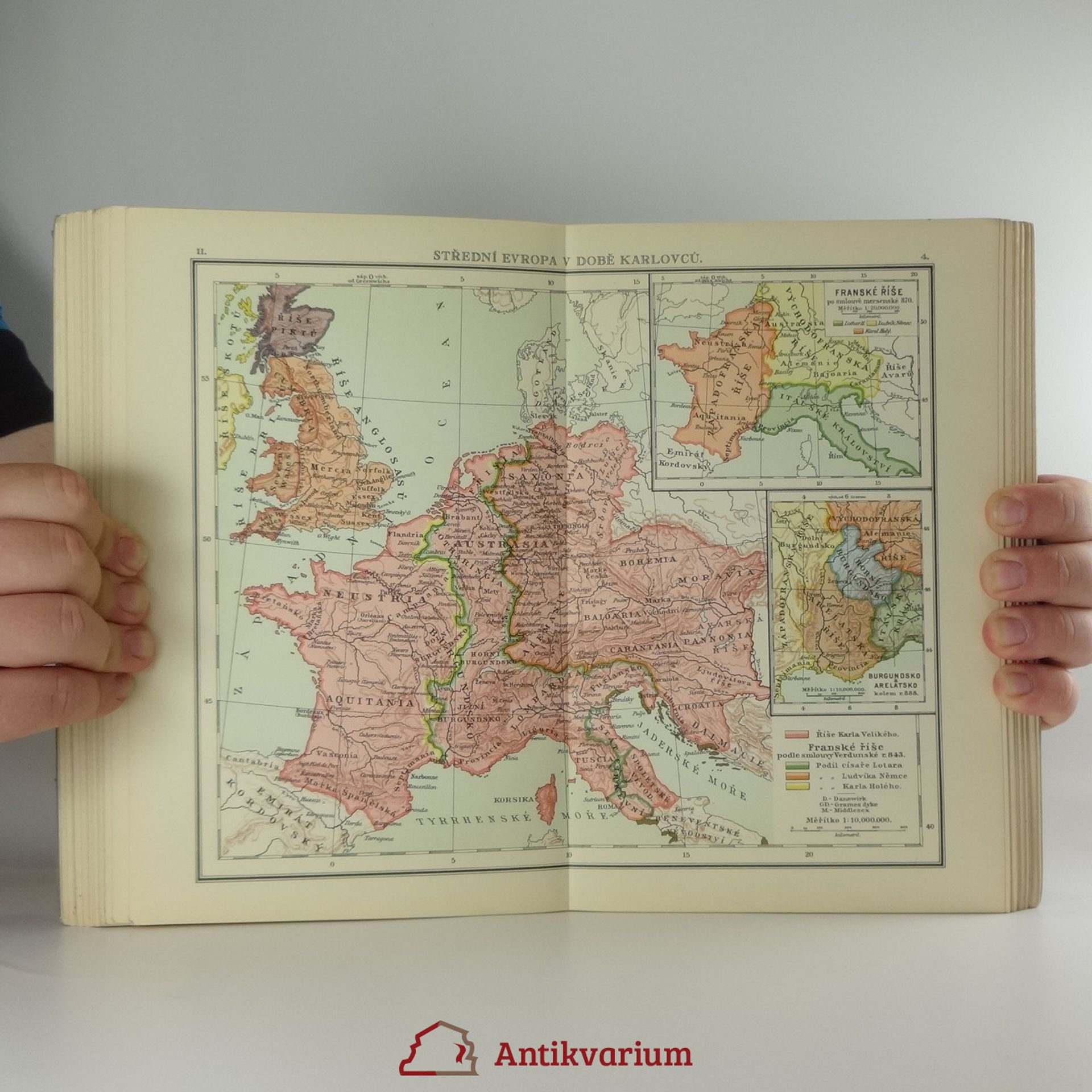 Antonín Balcar Historicko-zeměpisný atlas školní starého, středního a nového věku
