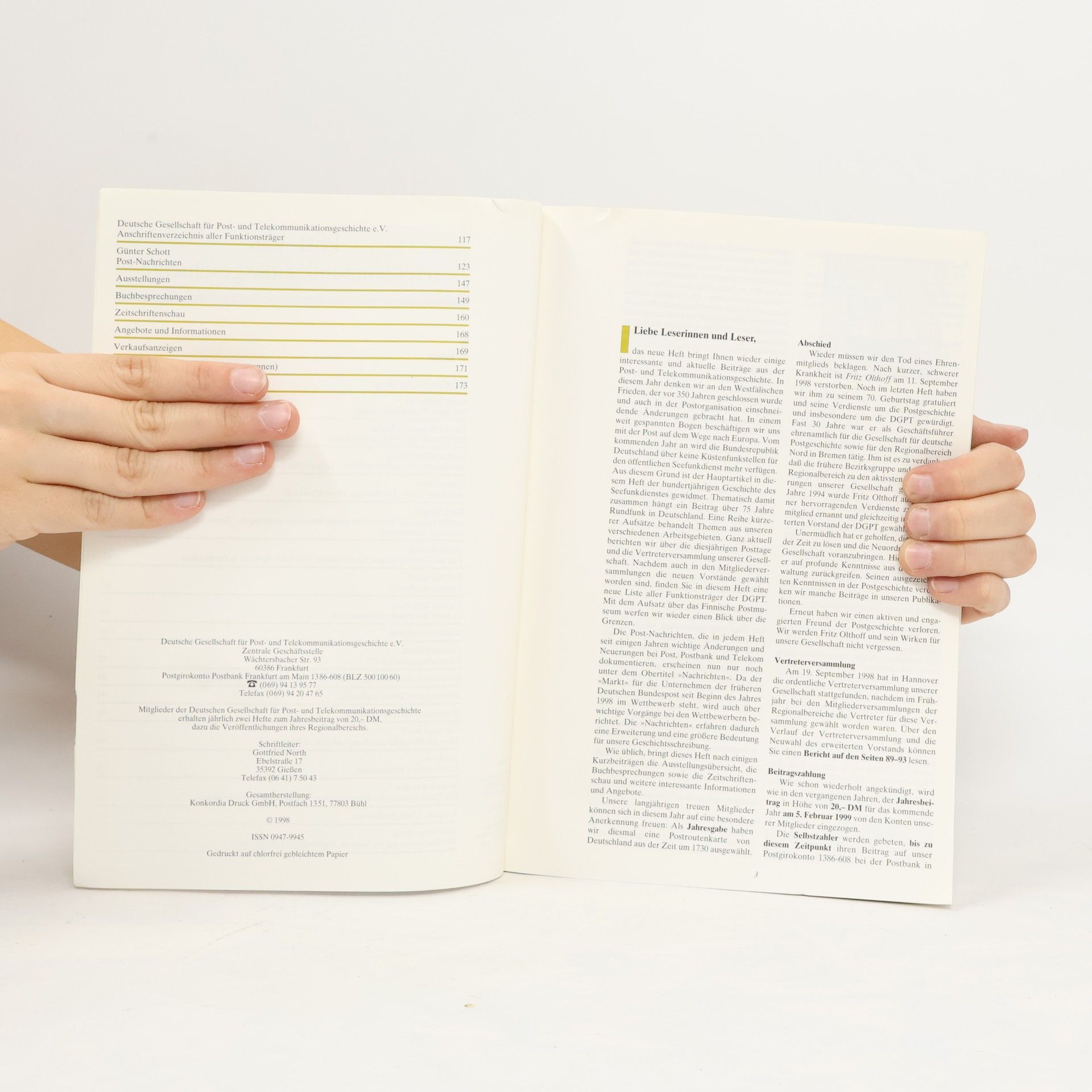 Autorenkollektiv Post- und Telekommunikationsgeschichte 2/1998
