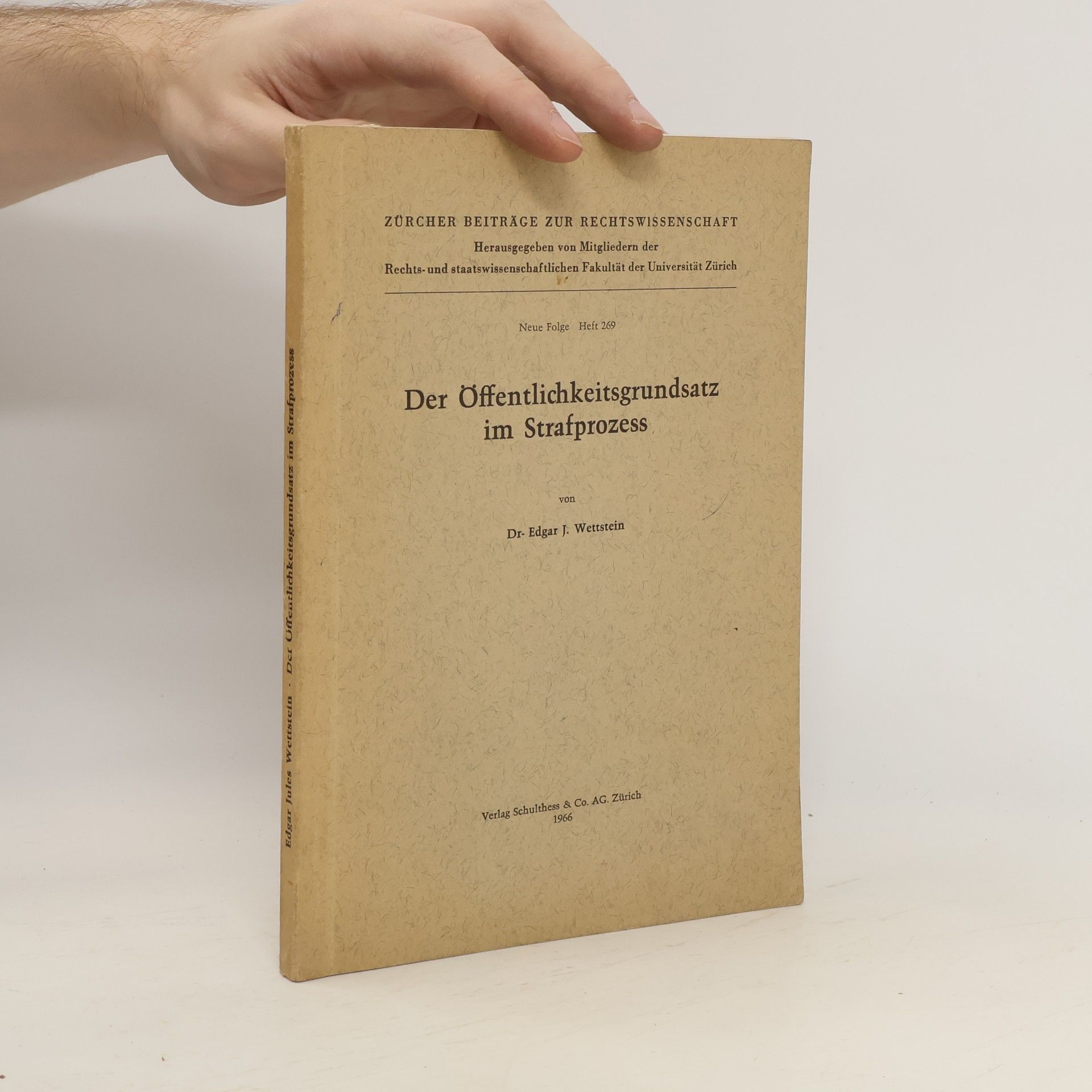 Der Öffentlichkeitsgrundsatz im Strafprozess