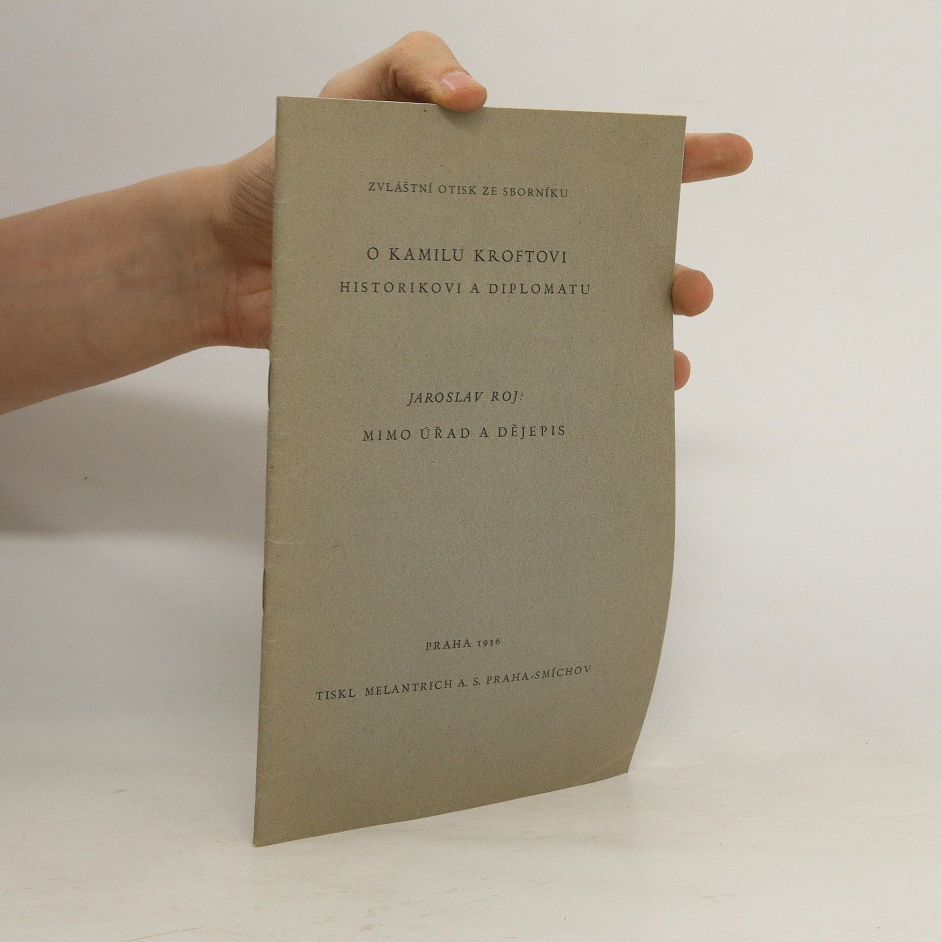 Jaroslav Roj O Kamilu Kroftovi