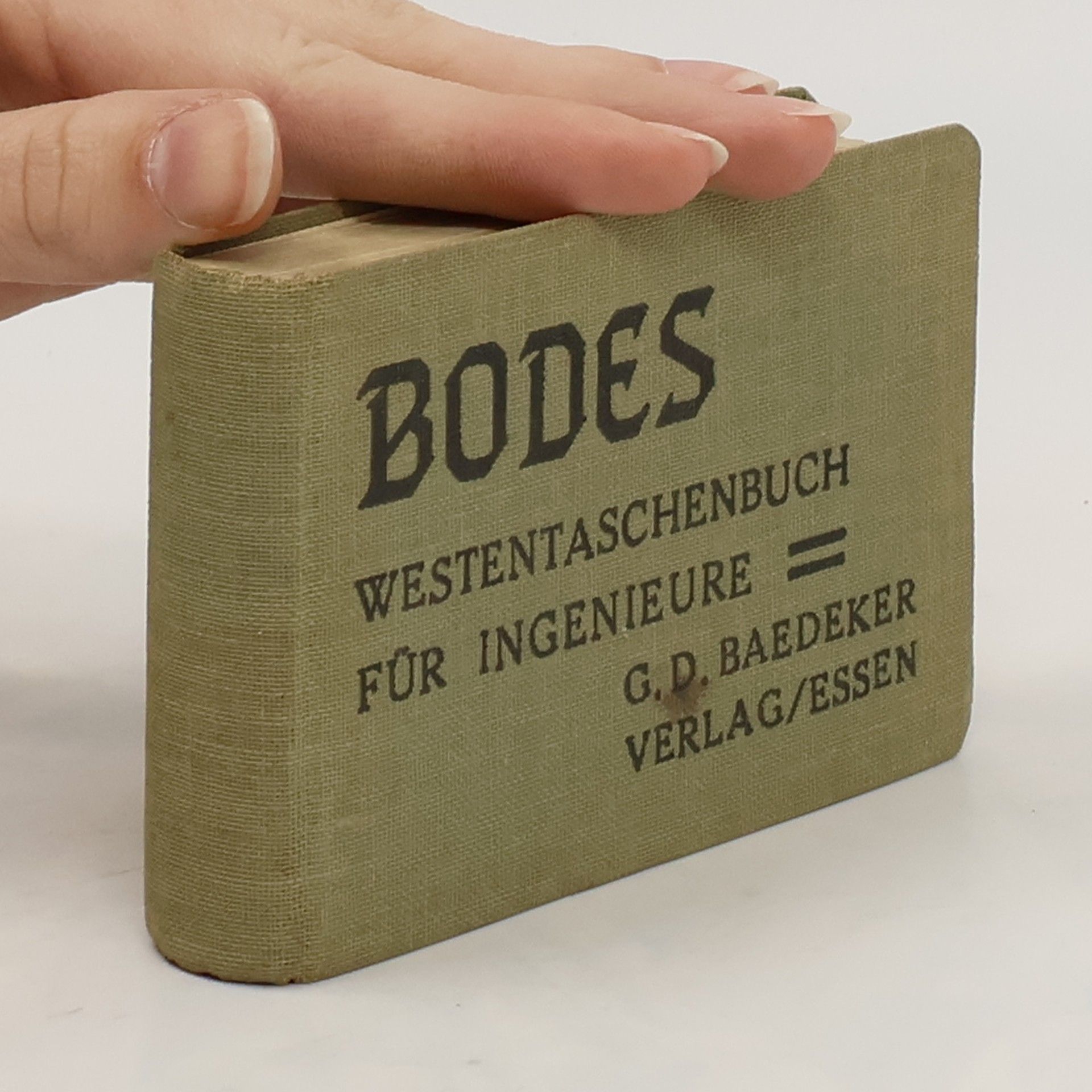 G. D. Baedeker Bodes. Westentaschenbuch für Ingenieure