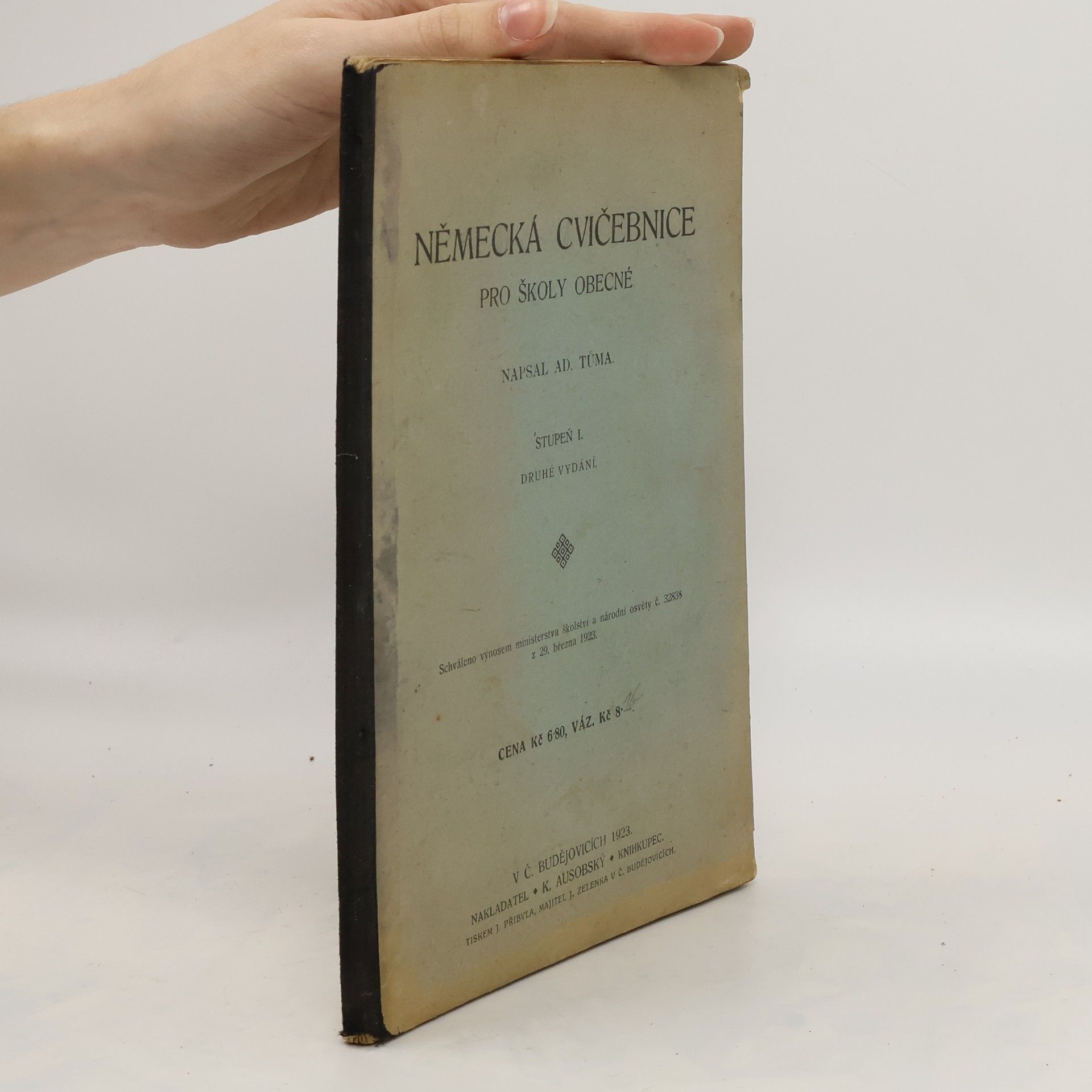 AD. Tůma Německá cvičebnice pro školy obecné