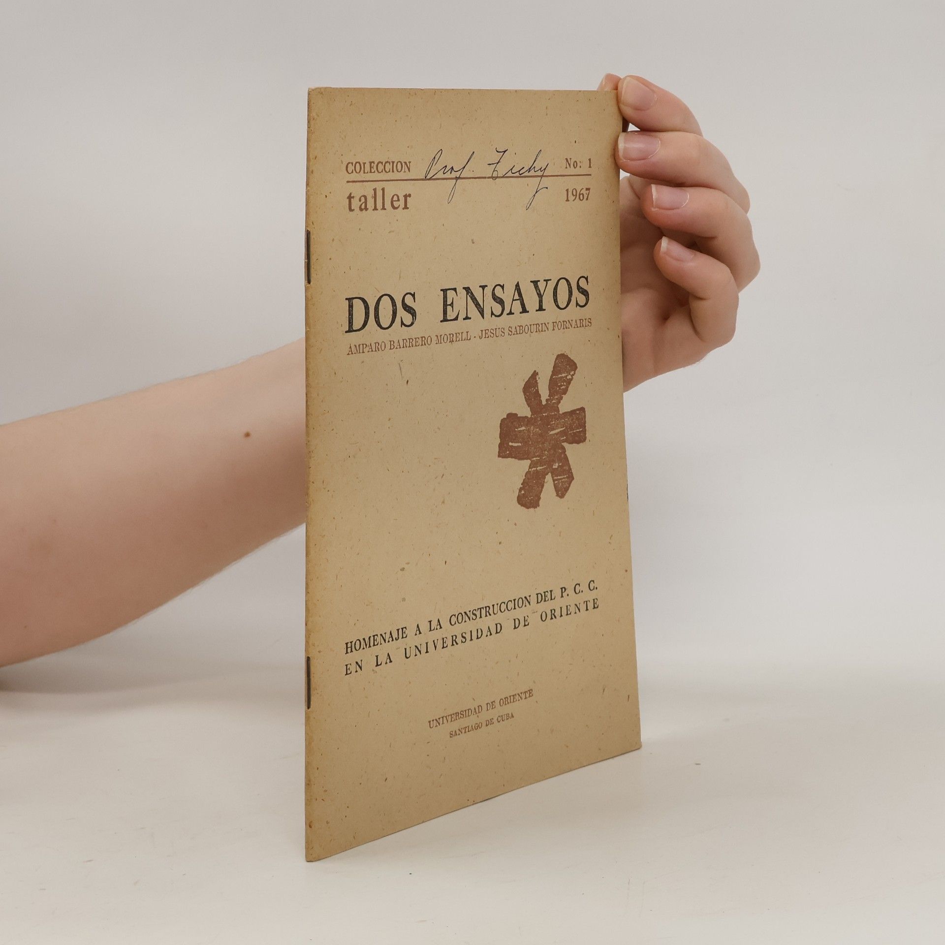 Amparo Barrero Morell Dos ensayos