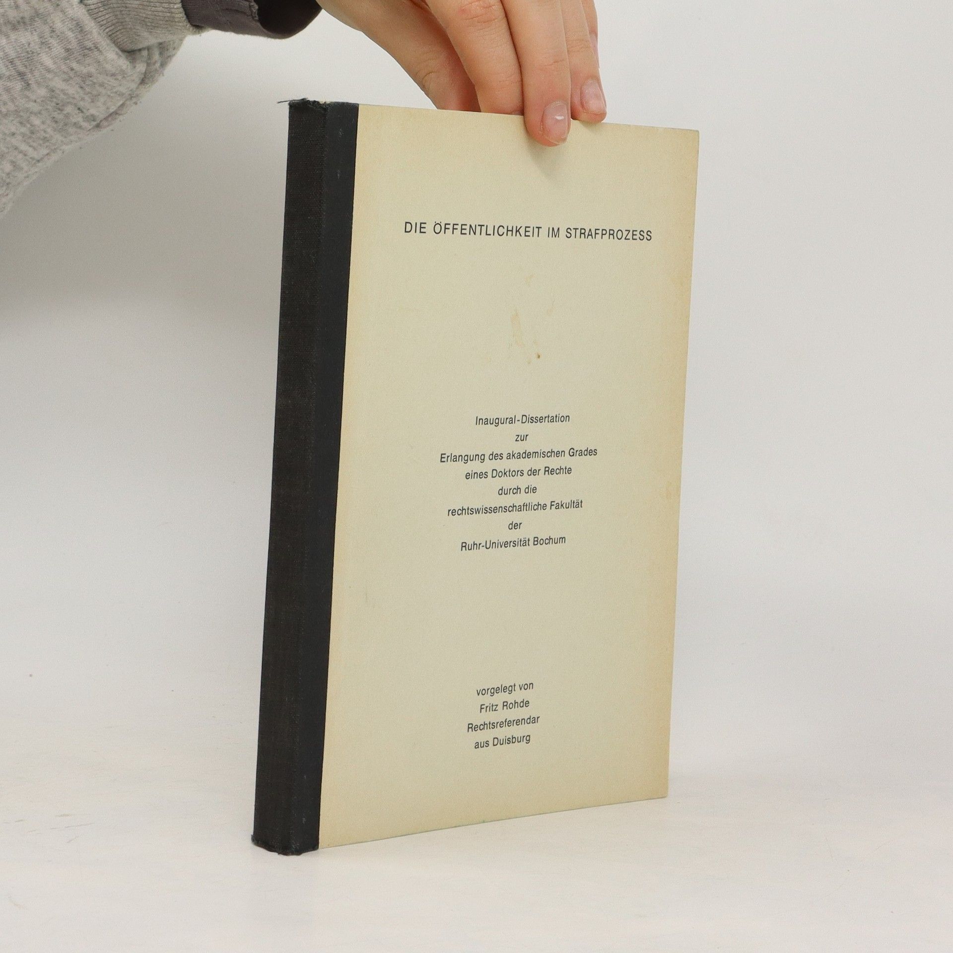 Die Öffentlichkeit im Strafprozess