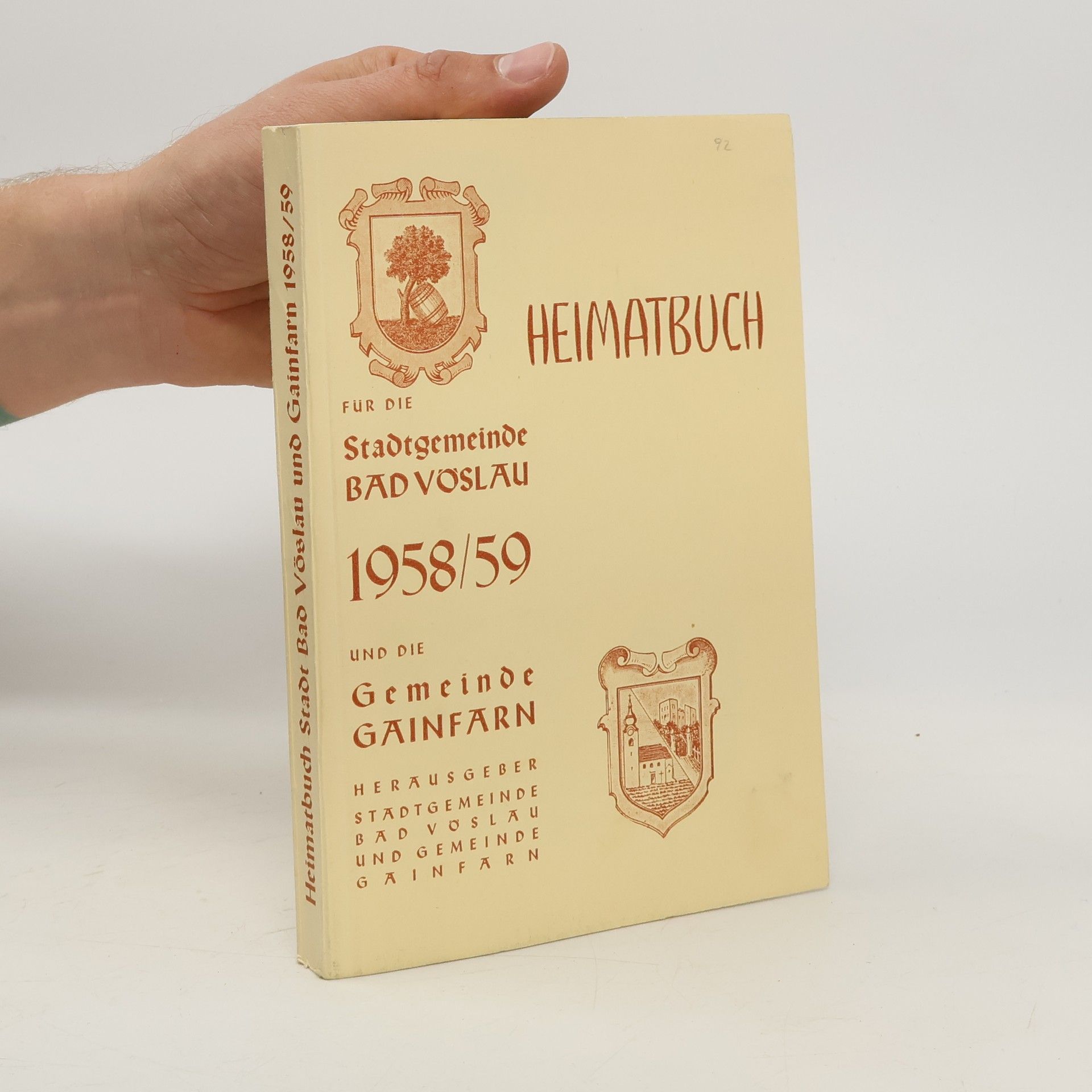 Autorenkollektiv Heimatbuch für die Stadtgemeinde Bad Vöslau 1958/59