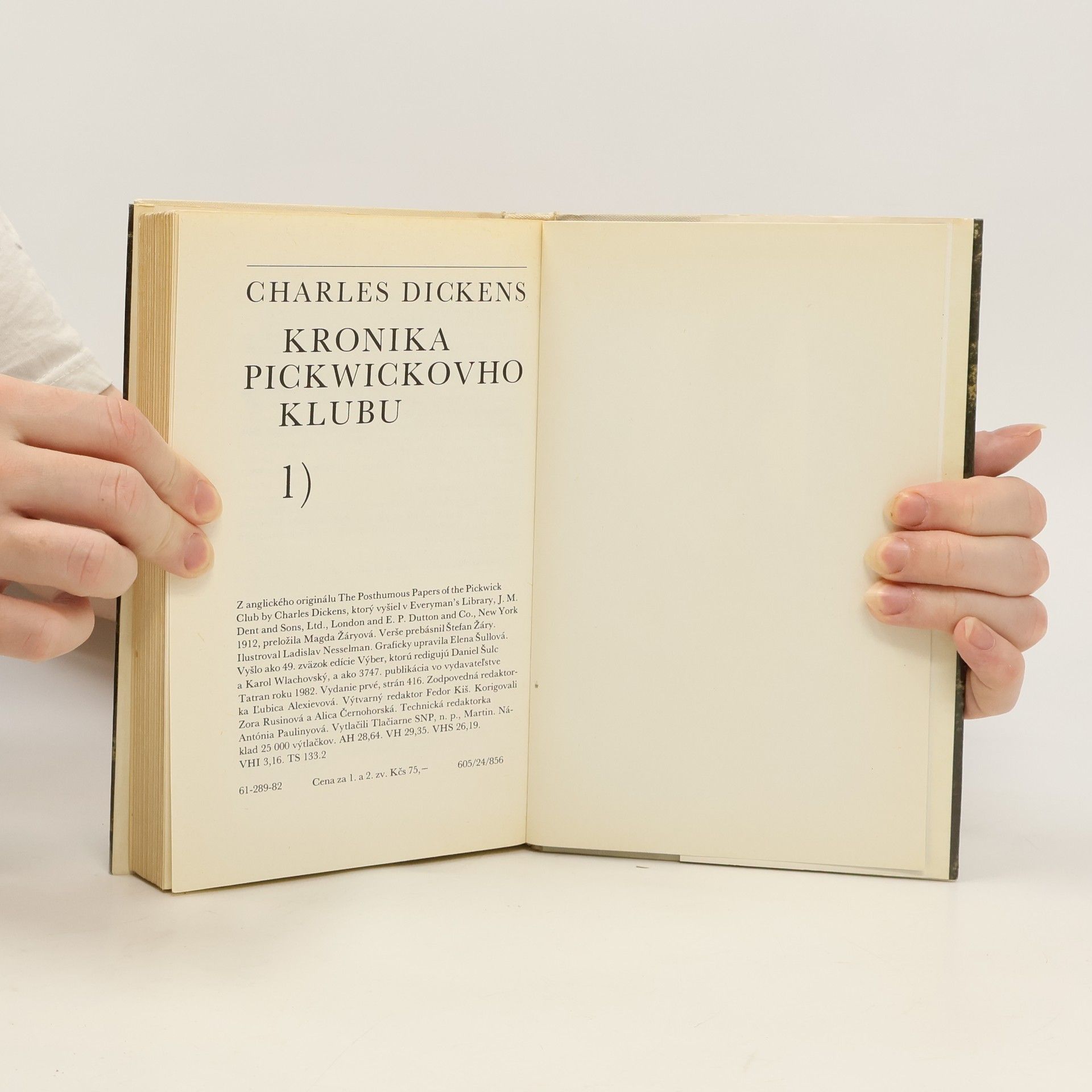 Charles Dickens Kronika Pickwickovho klubu 1