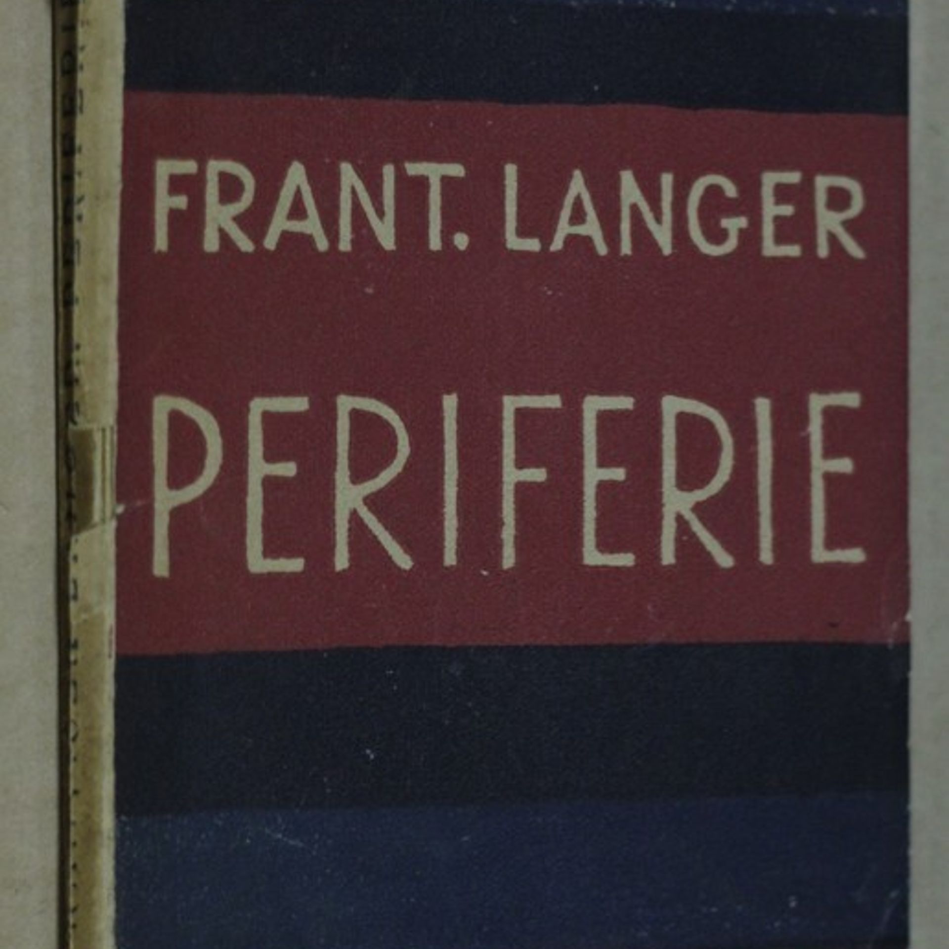 František Langer Periferie : drama o patnácti obrazech