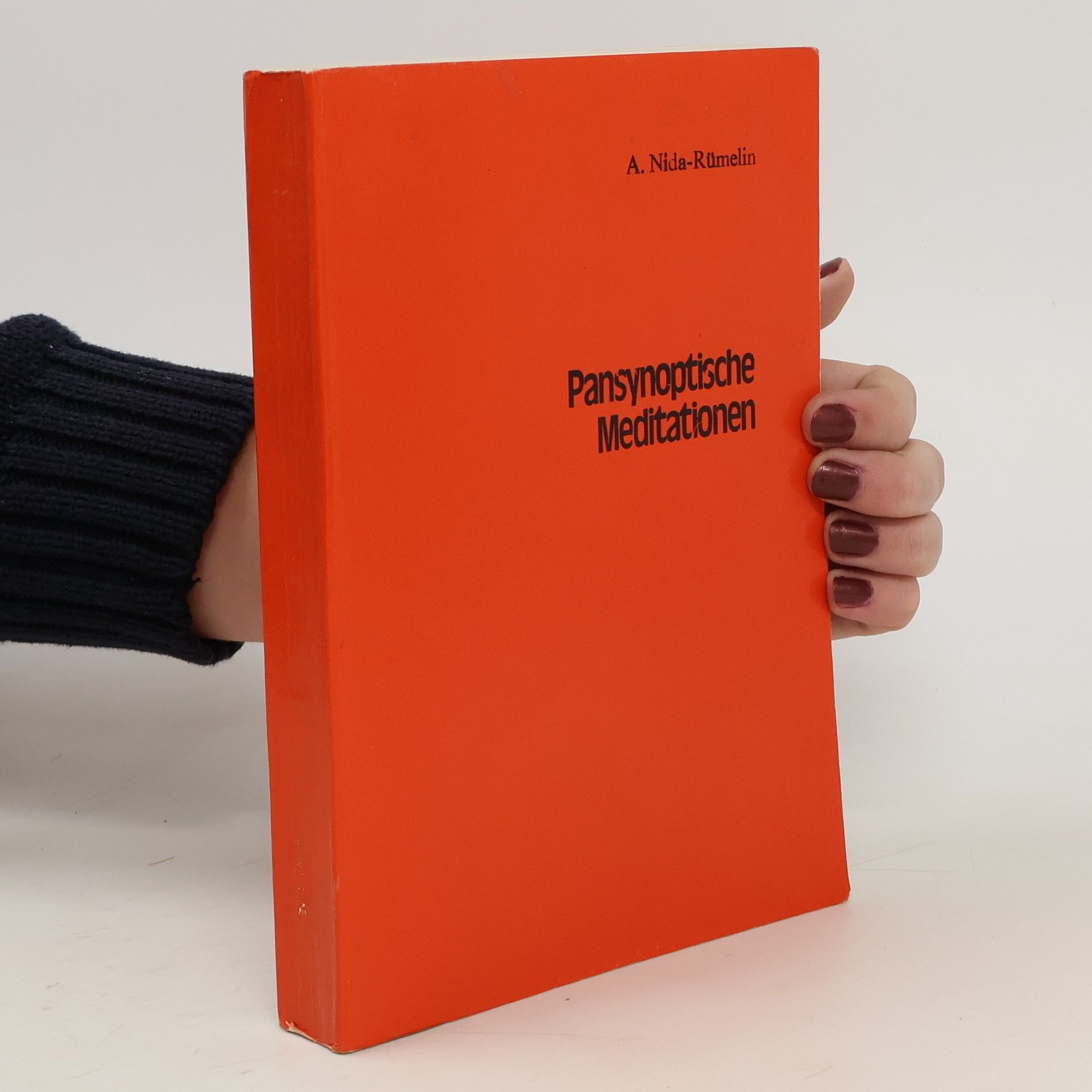 A. Nida-Ruemelin Pansynoptische Meditationen