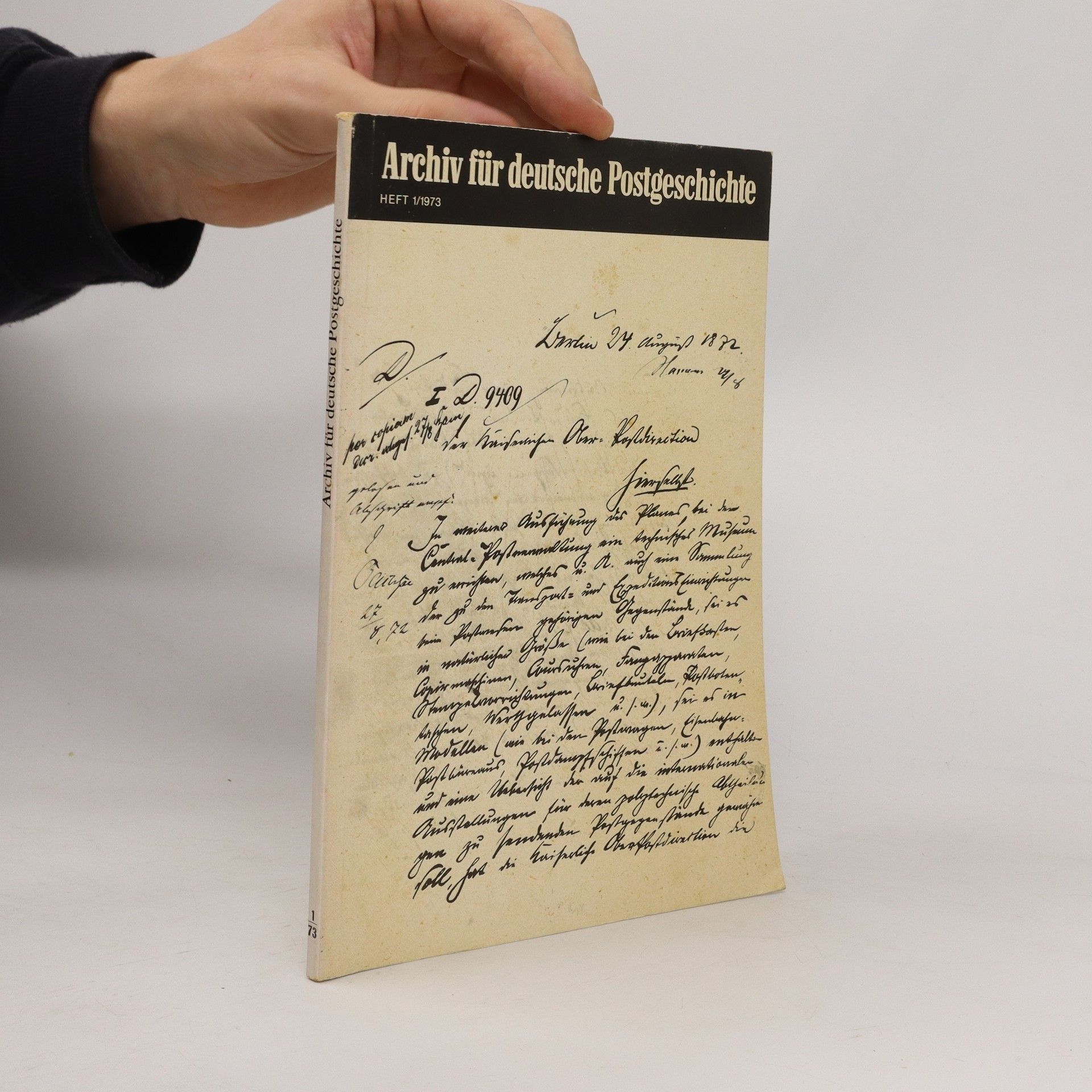 Autores varios Archiv für deutsche Postgeschichte 1/1973