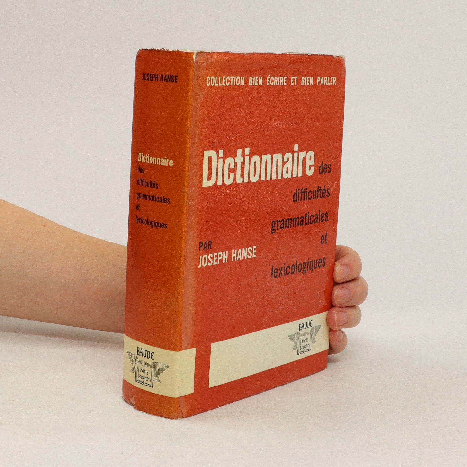 Joseph Hanse Dictionnaire des difficultés grammaticales et lexicologiques