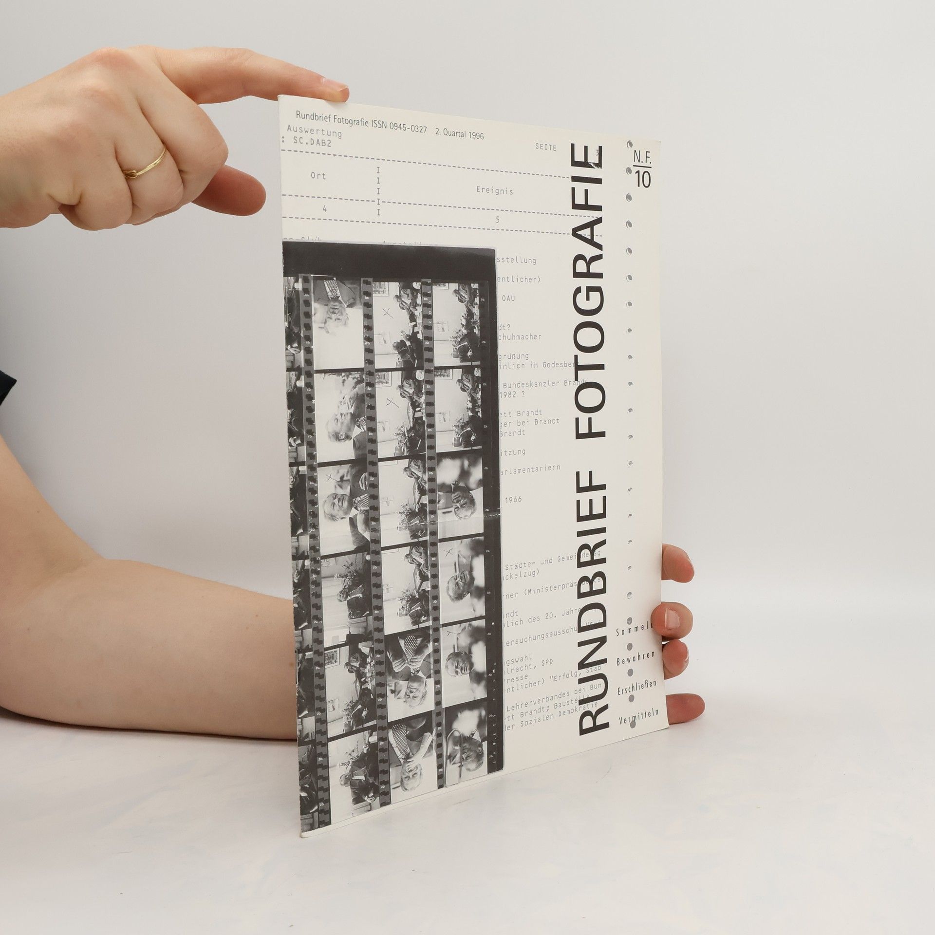 AA.VV. Rundbrief Fotografie 19/1996