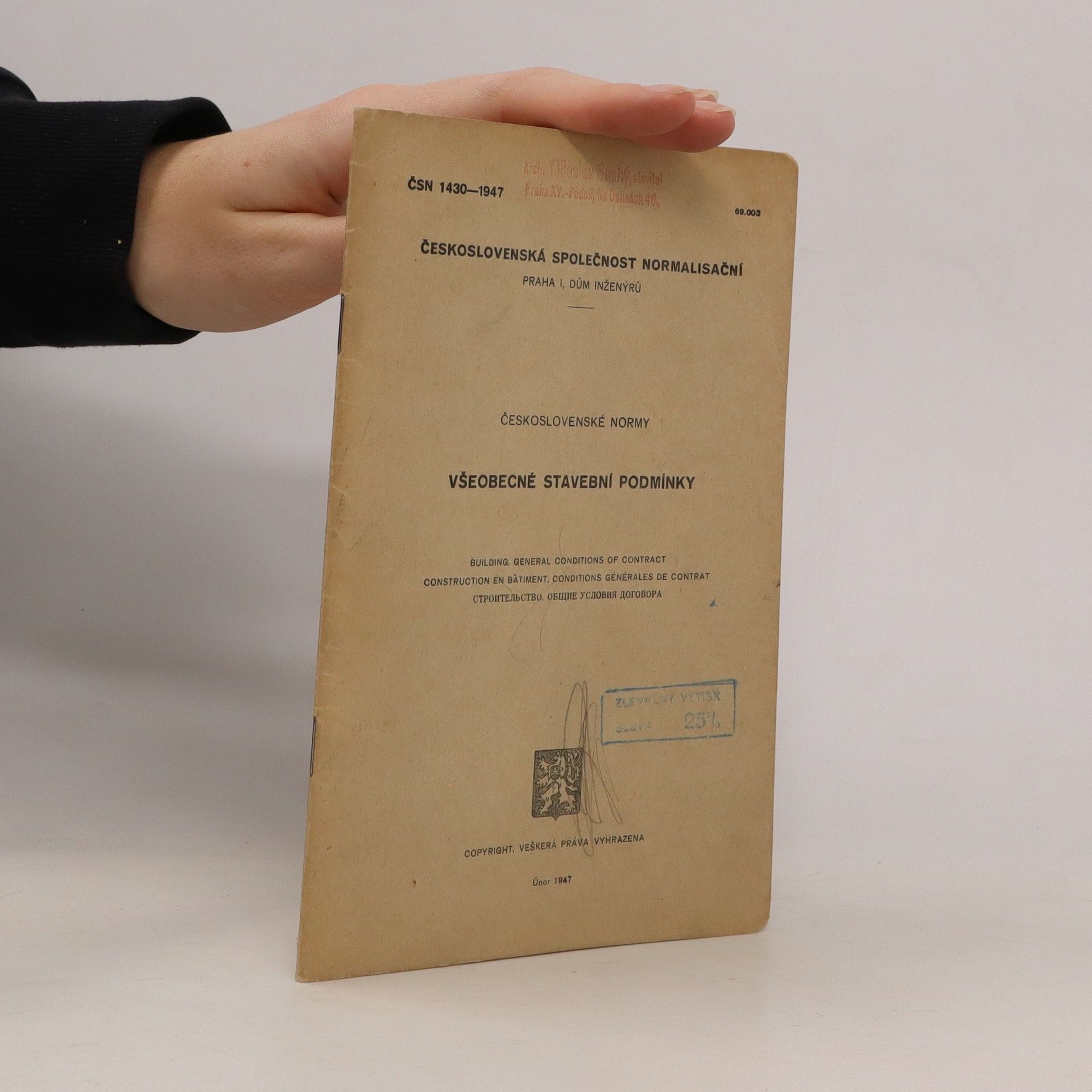 Kolektiv autorů Všeobecné stavební podmínky