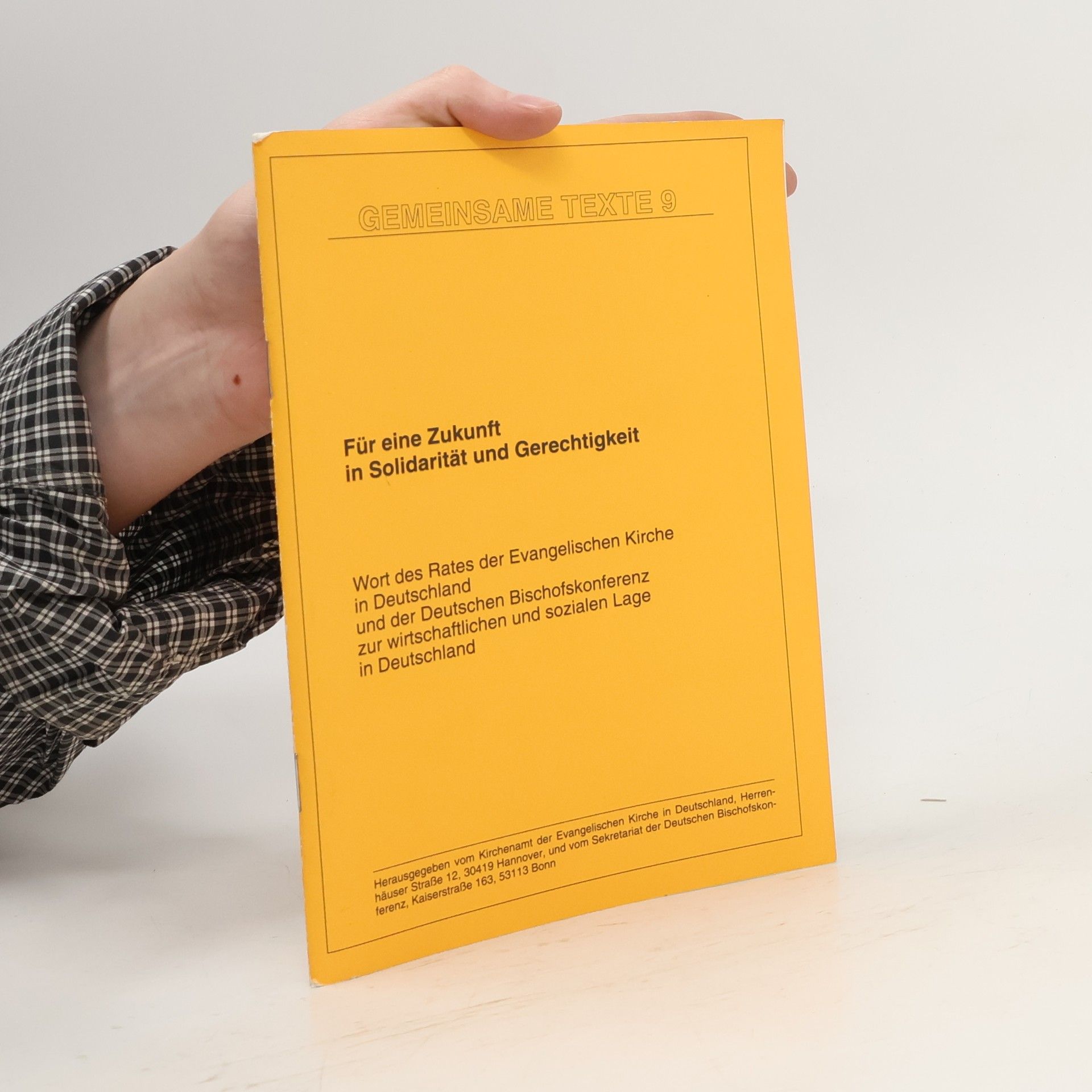 Autorenkollektiv Für eine Zukunft in Solidarität und Gerechtigkeit