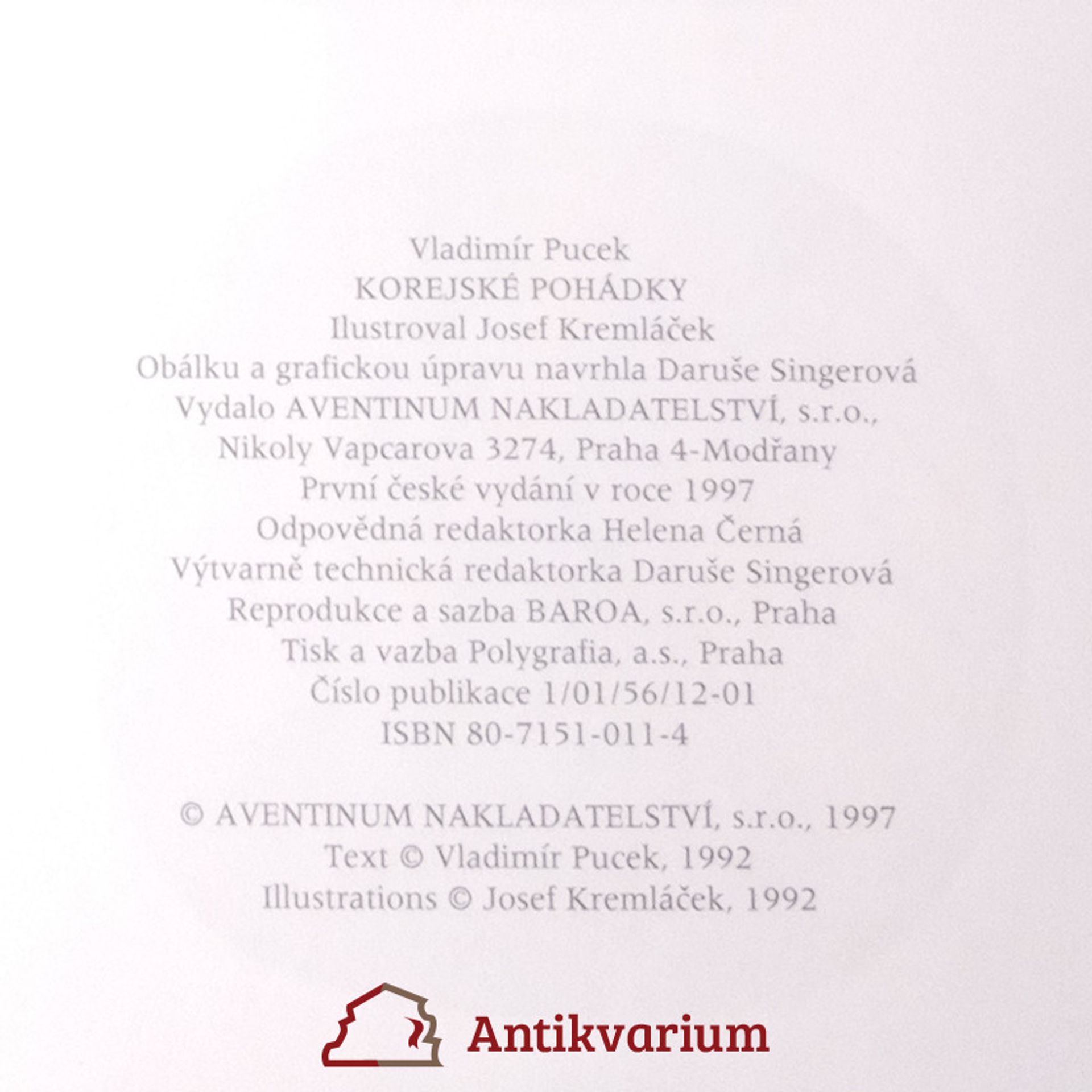 Vladimír Pucek Korejské pohádky