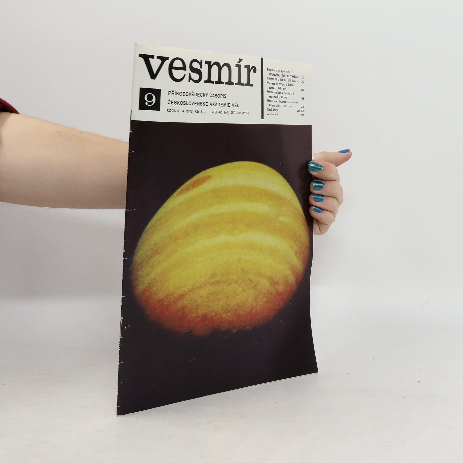 Collectif d'auteurs Vesmír. Přírodovědecký časopis československé akademie věd. 9