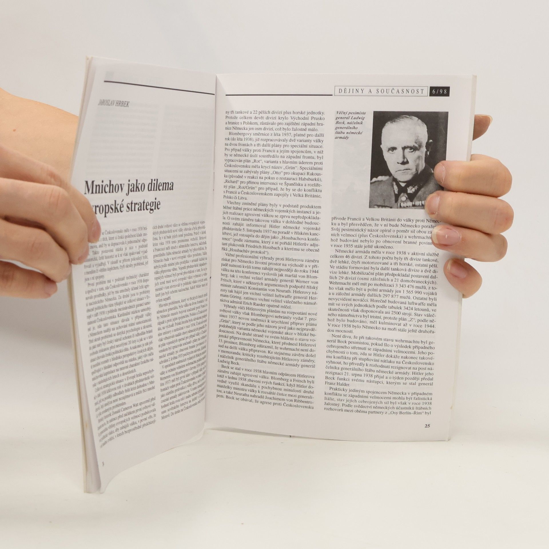 Kolektiv autorů Dějiny a současnost 6/98