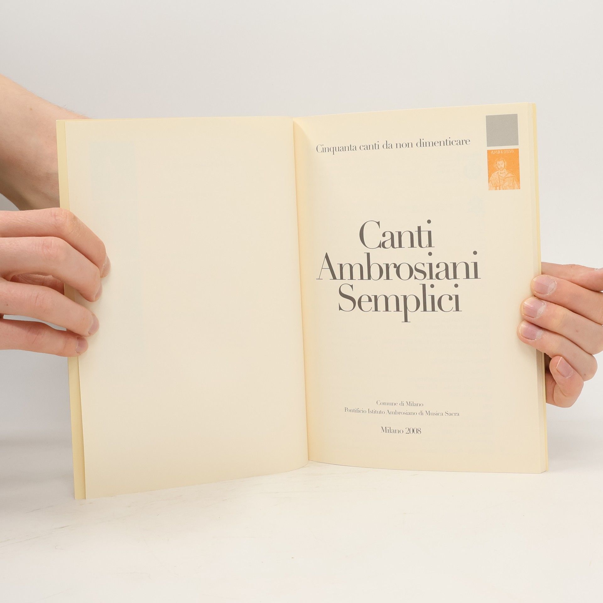 Various authors Canti Ambrosiani Semplici