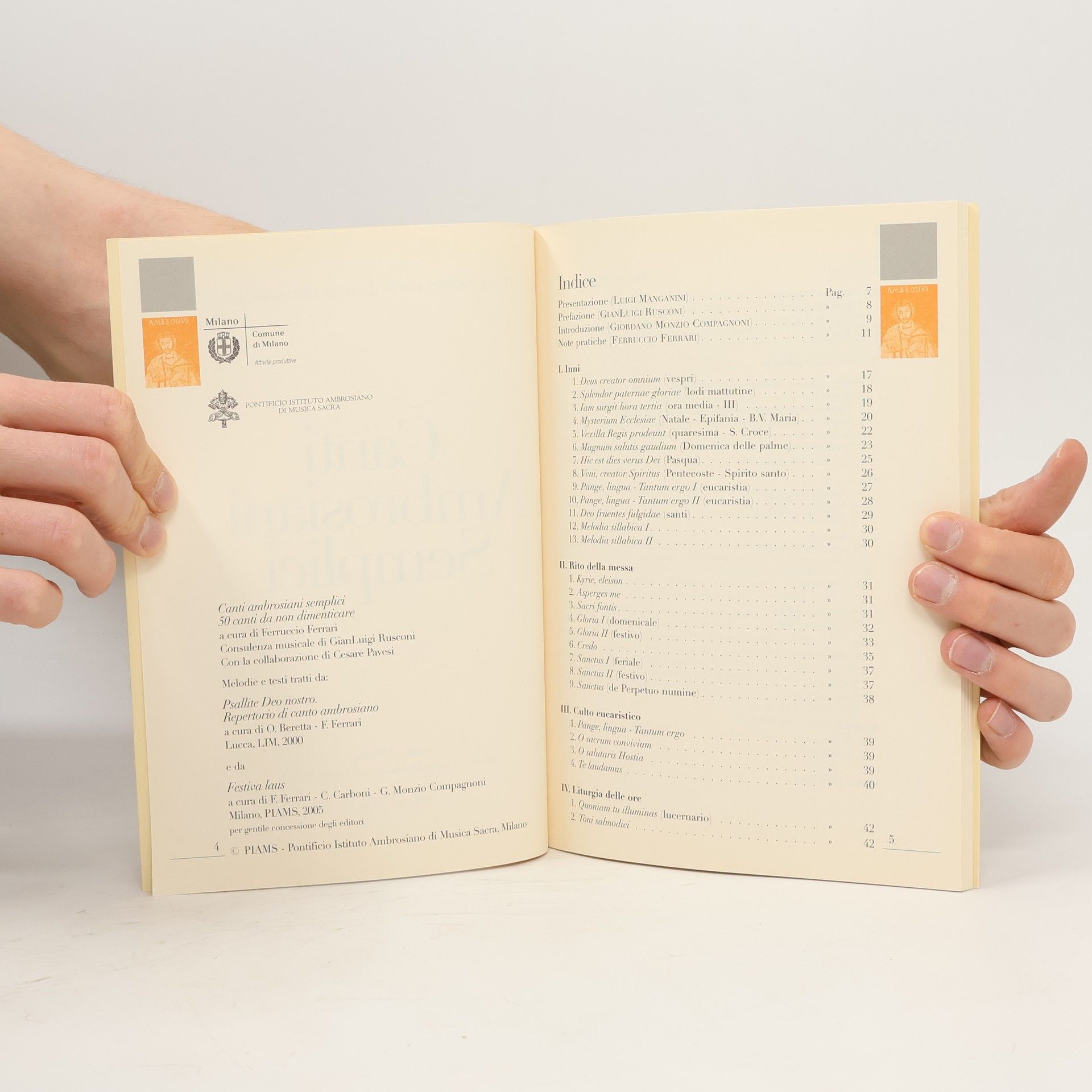 Various authors Canti Ambrosiani Semplici