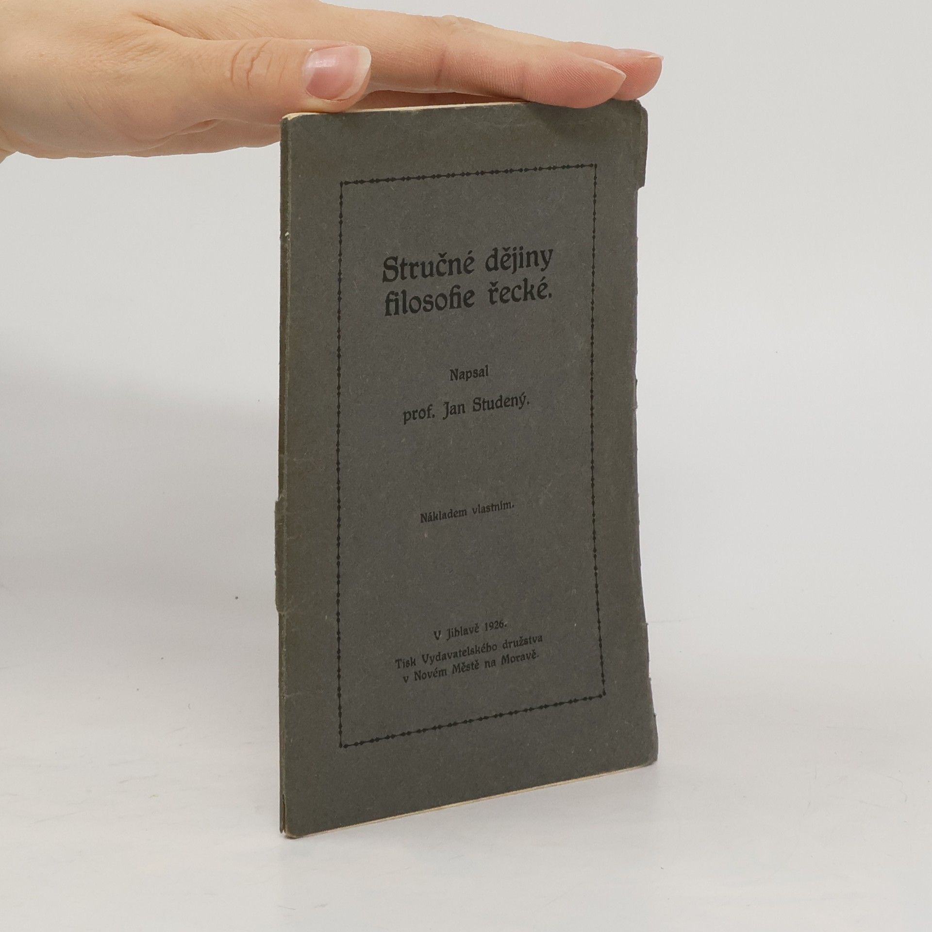 Stručné dějiny filosofie řecké