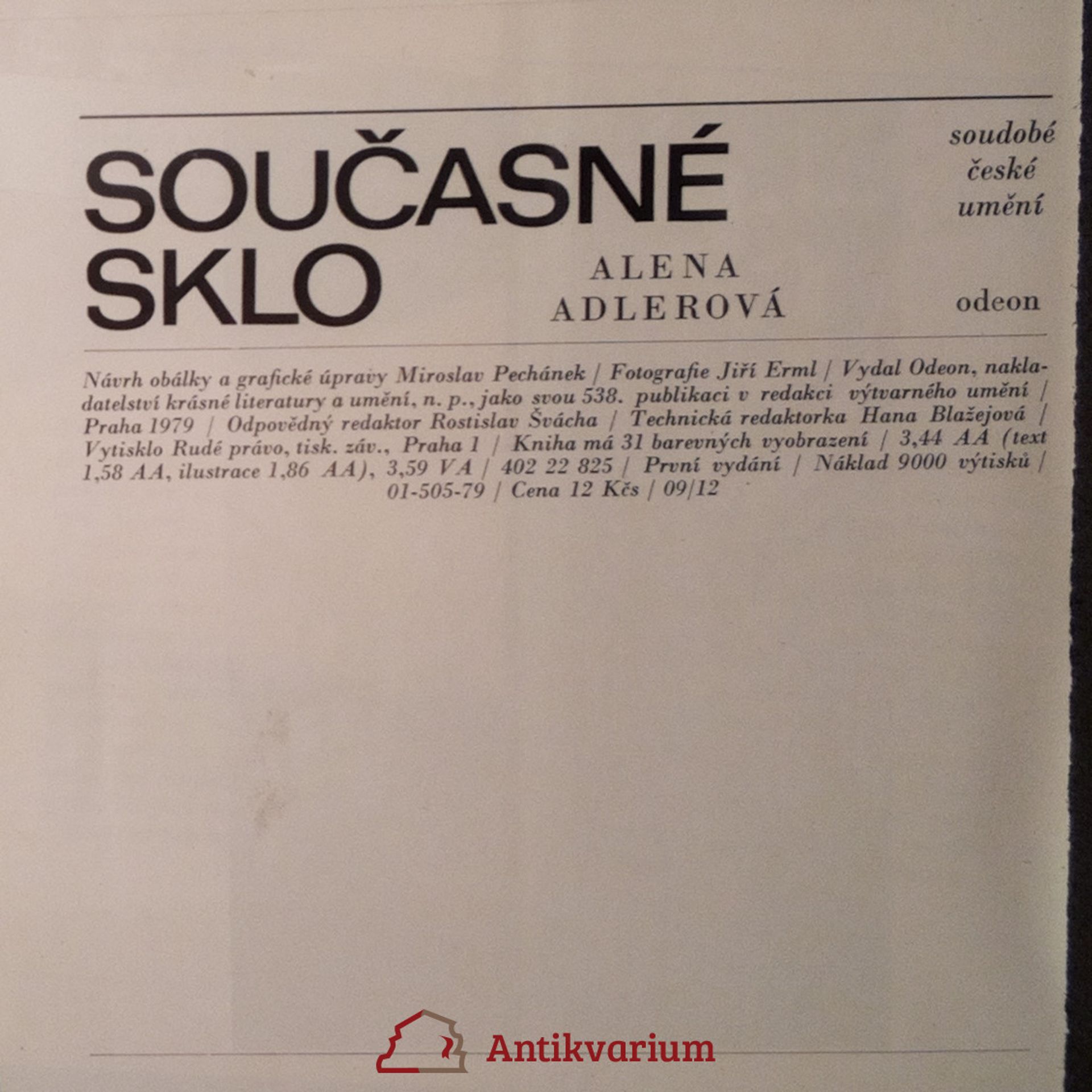 Alena Adlerová Současné sklo