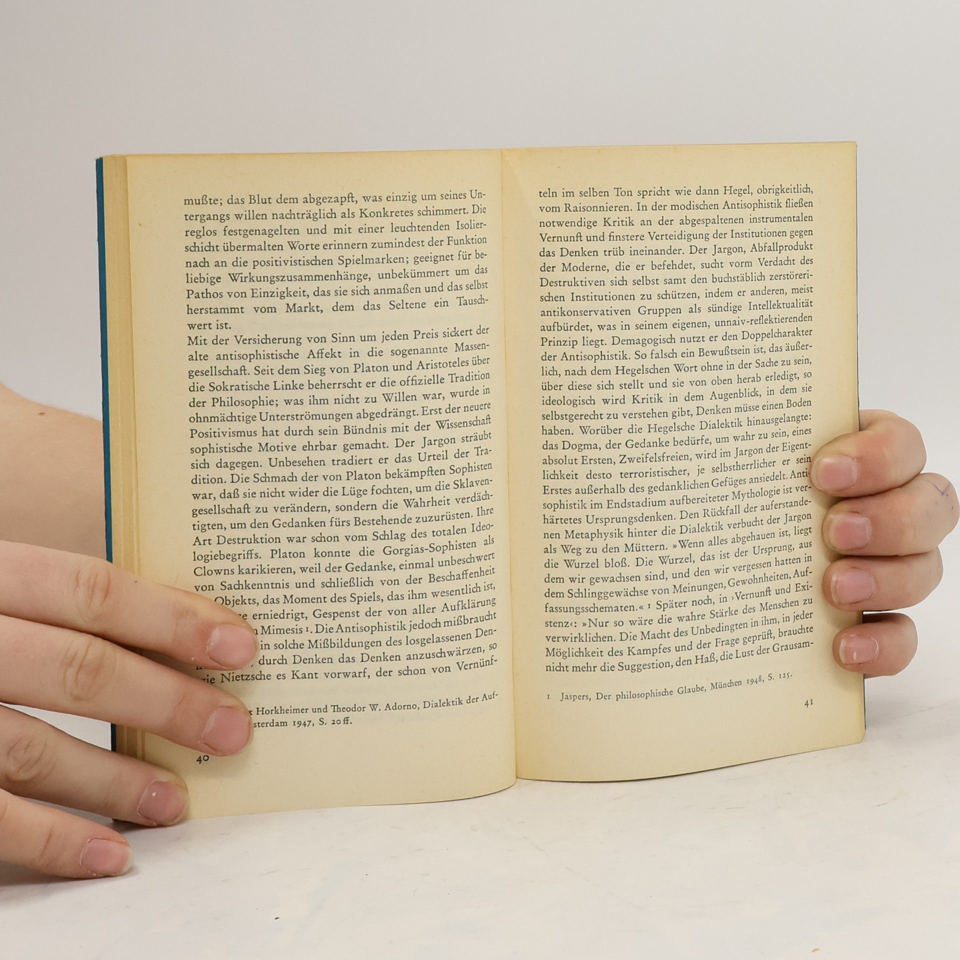 Theodor Wiesengrund Adorno Jargon der Eigentlichkeit