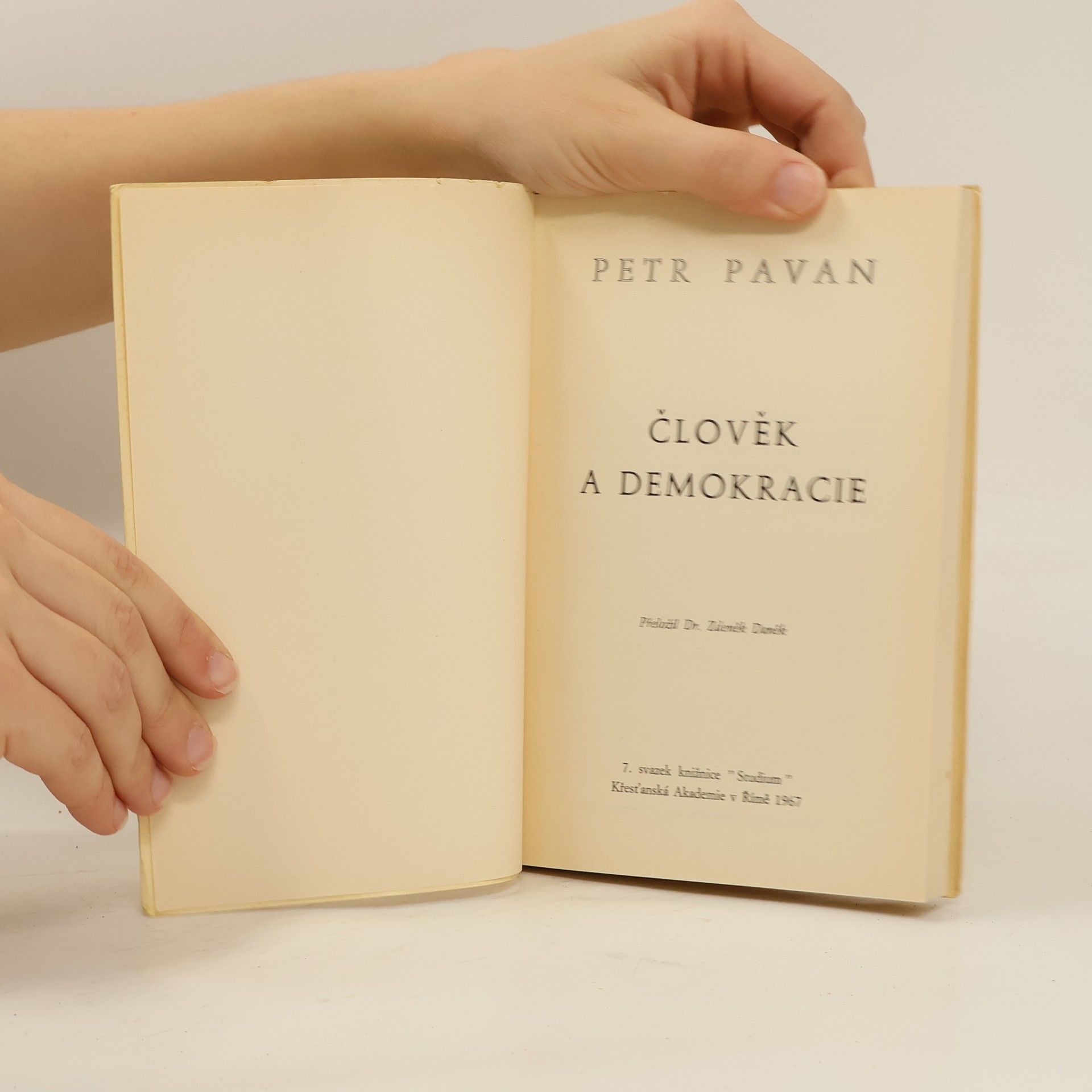 Petr Pavan Člověk a demokracie, 7. svazek
