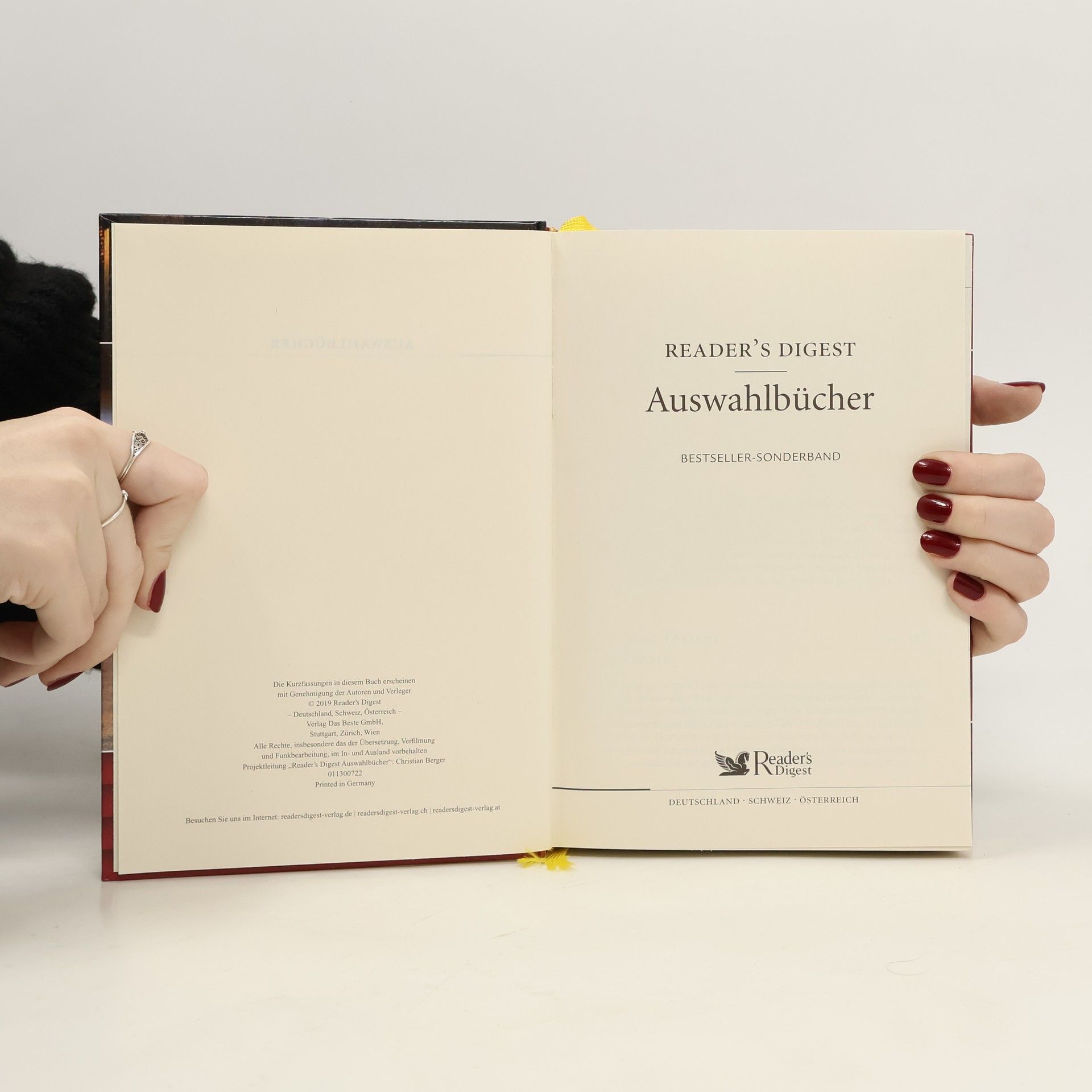Autorenkollektiv Reader’s digest Auswahlbücher. Tess Gerritsen. Grabesstille. Graeme Simsion. Das Rosie-Projekt. Katrin Tempel Holunderliebe