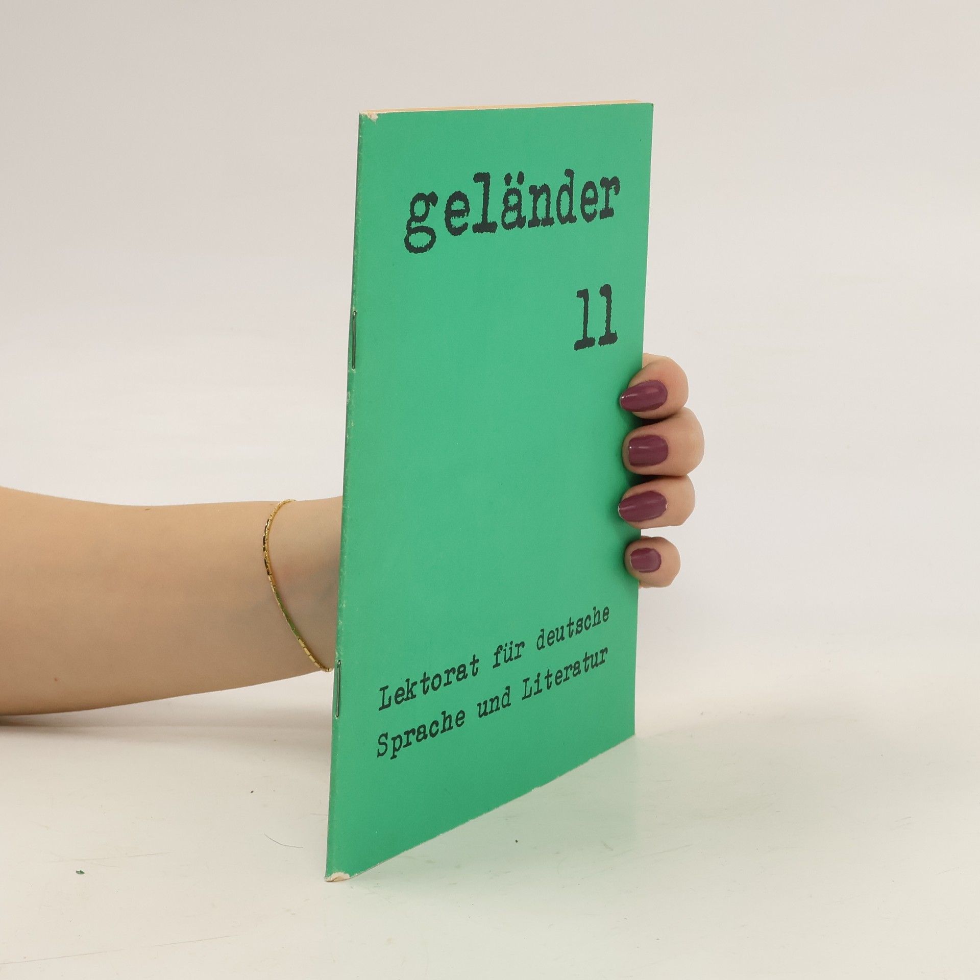 Collectif d'auteurs Geländer 11. Lektorat für deutsche Sprache und Literatur