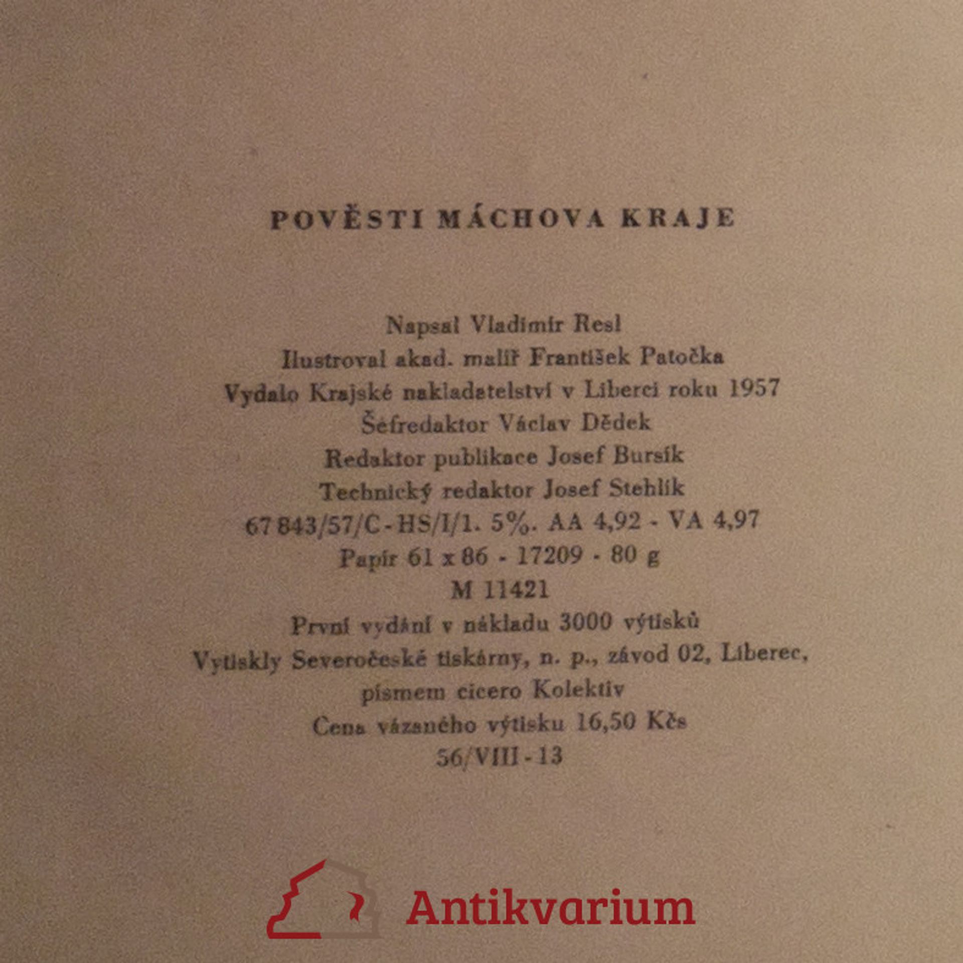 Vladimír Resl Pověsti Máchova kraje