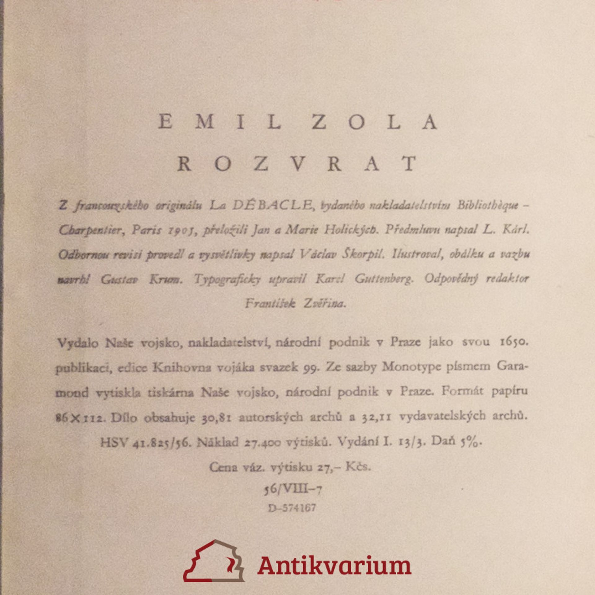 Émile Zola Rozvrat