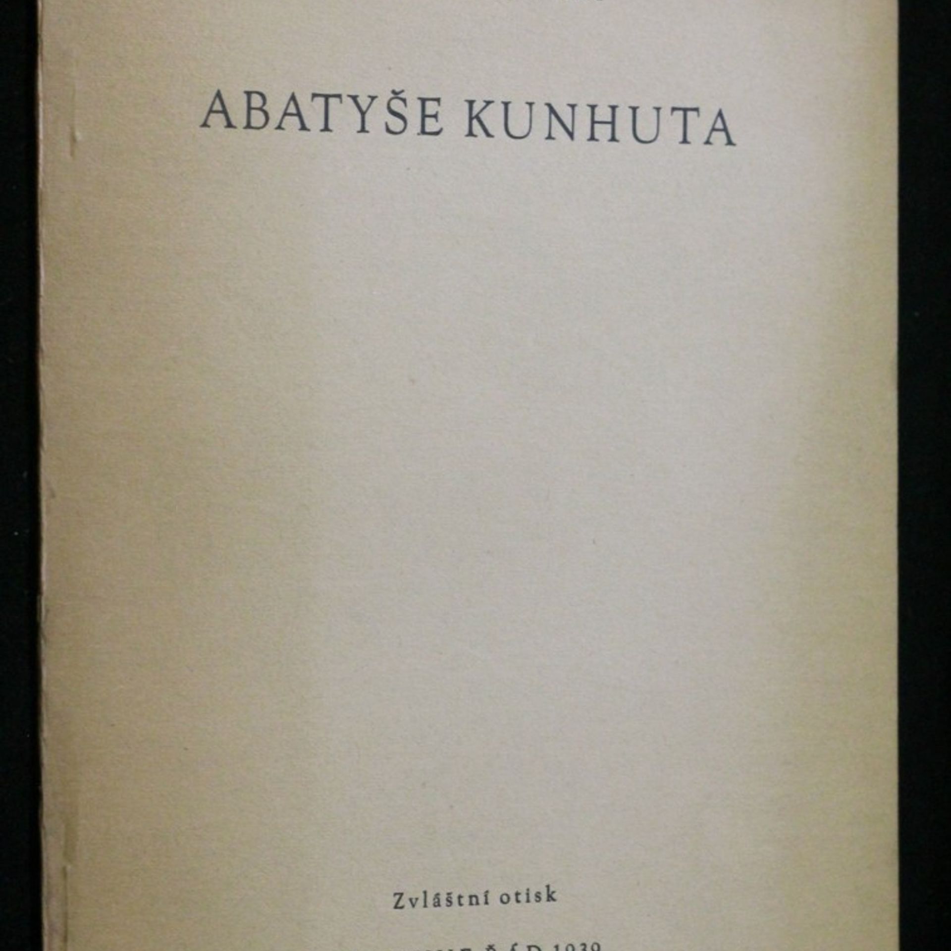 Jan Vilikovský Abatyše Kunhuta