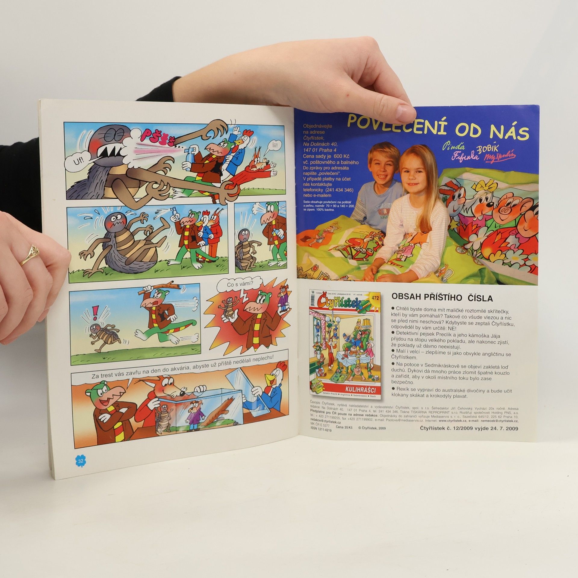 Autorenkollektiv Čtyřlístek 471. 11/2009. Vynález nad vynálezy